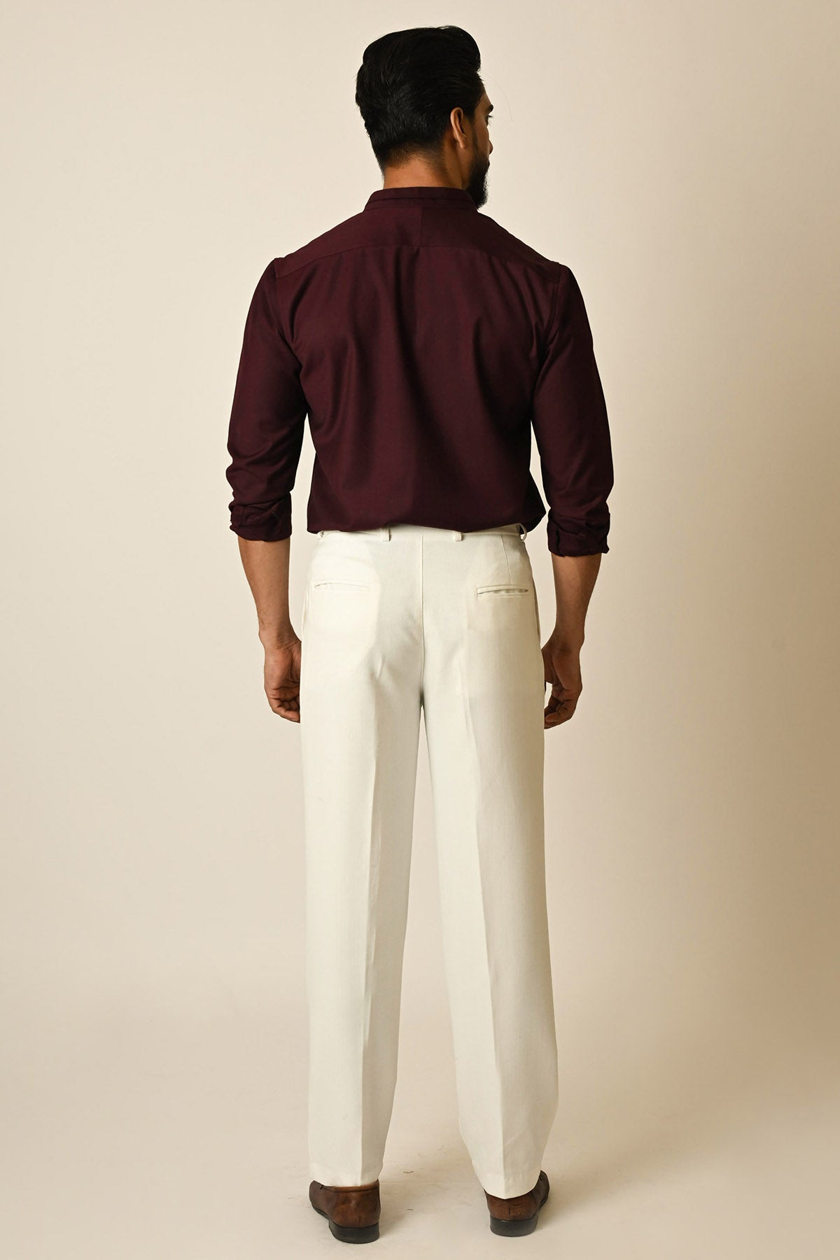 Red Wine Terrycot Thread Shirt