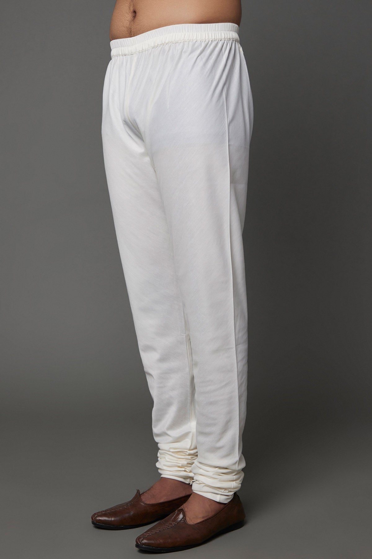 White Ombre Silk Kurta Set