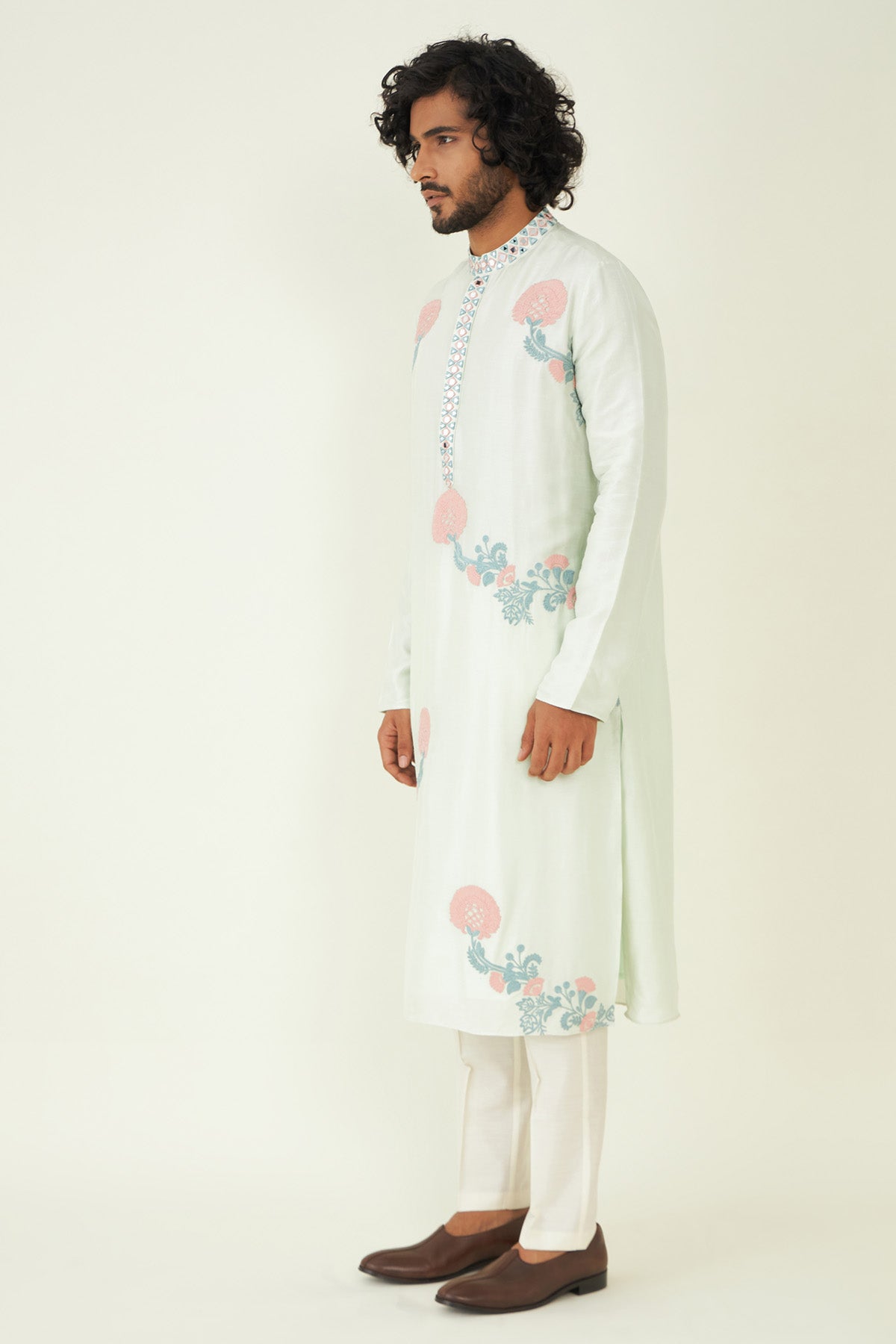 Resham & Mirror work Kurta Set