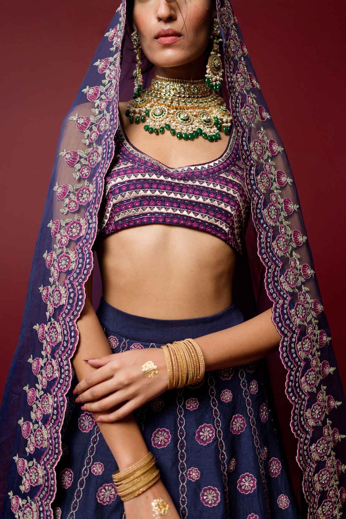 Resham Embroidered Lehenga Set