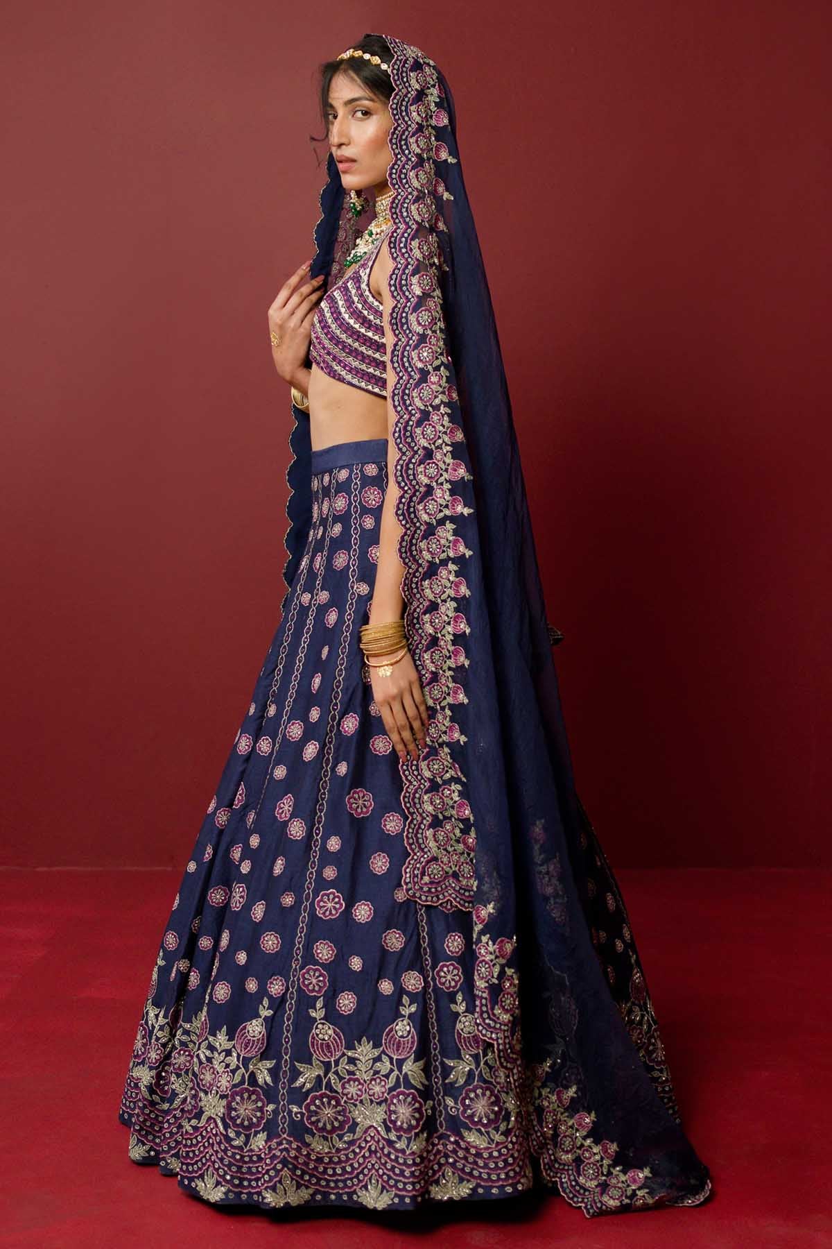 Resham Embroidered Lehenga Set