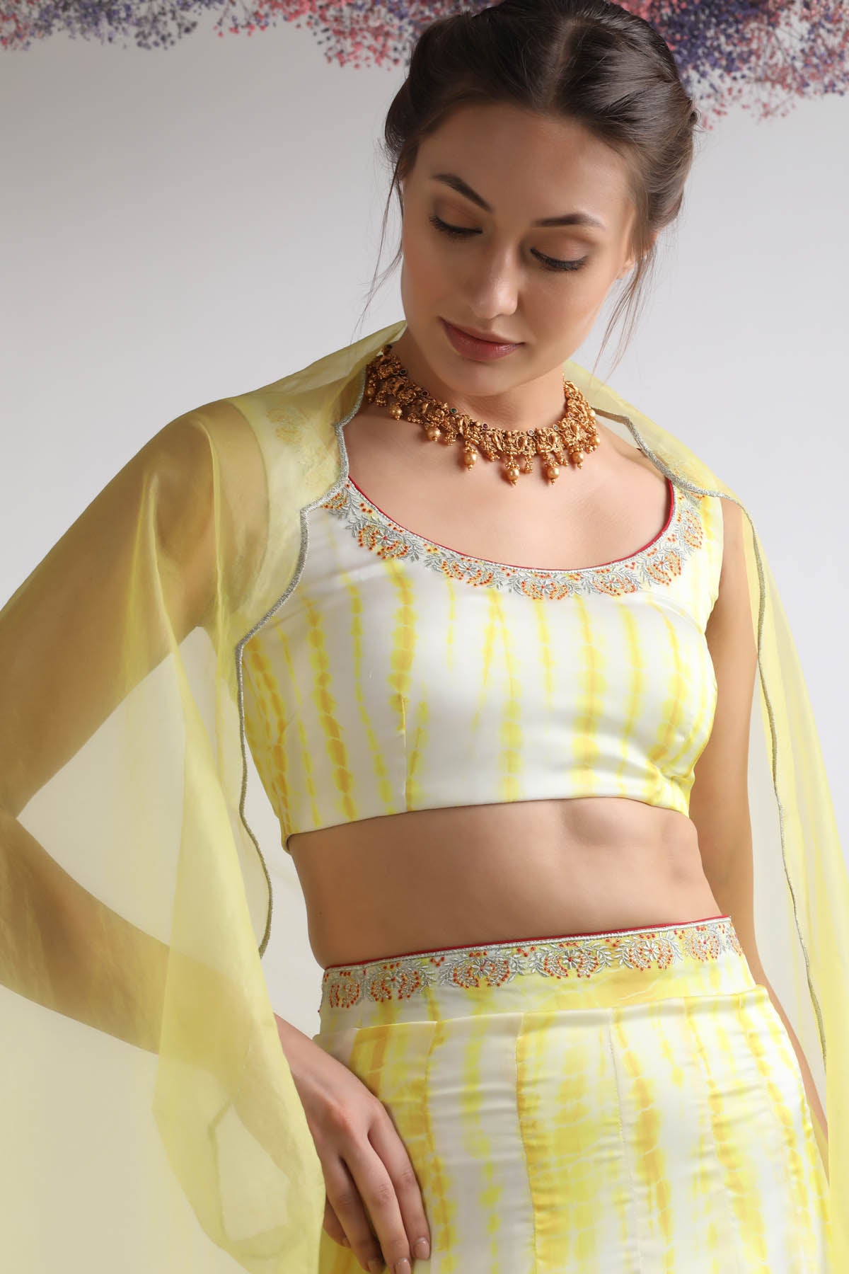 Resham & Zari Crepe Lehenga Set