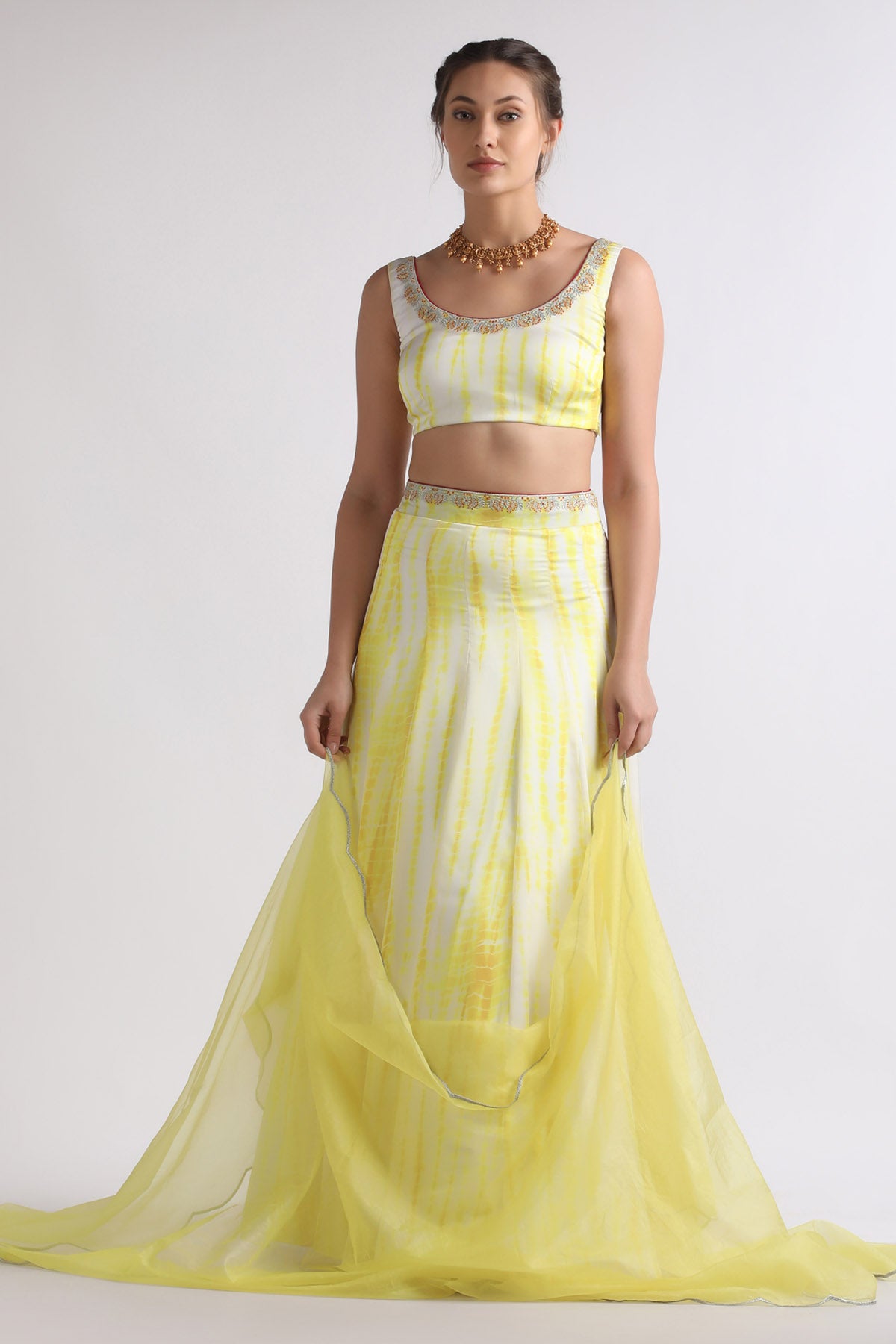 Resham & Zari Crepe Lehenga Set