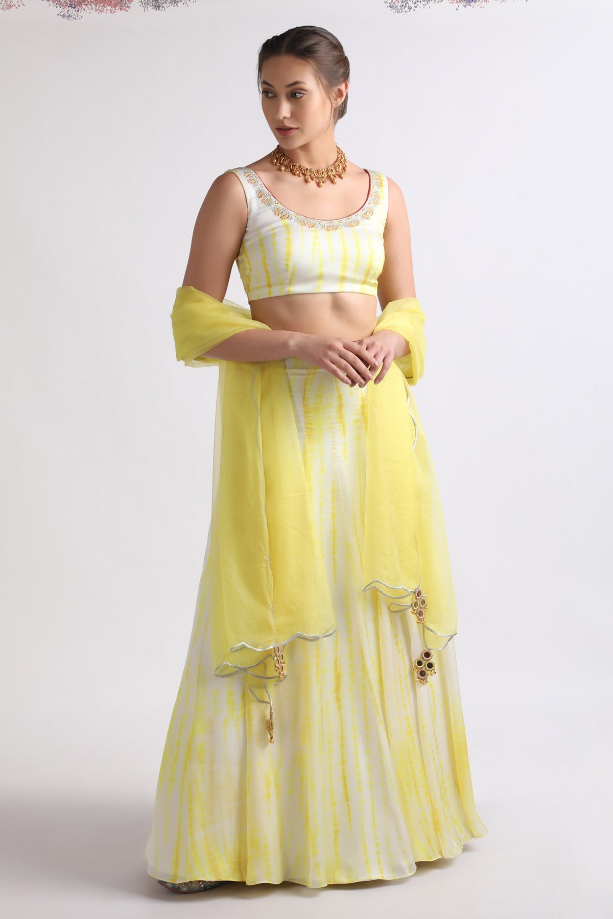 Resham & Zari Crepe Lehenga Set