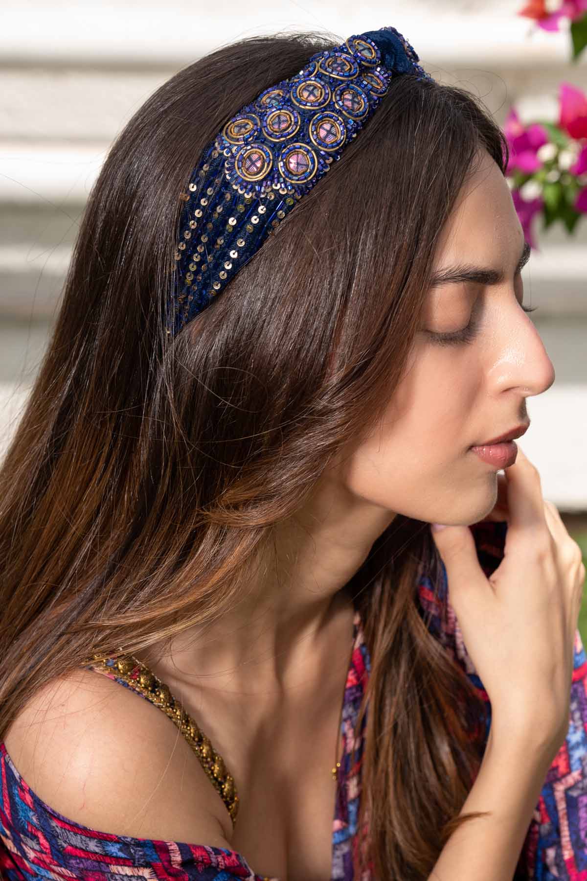 Rings Embellished Headband