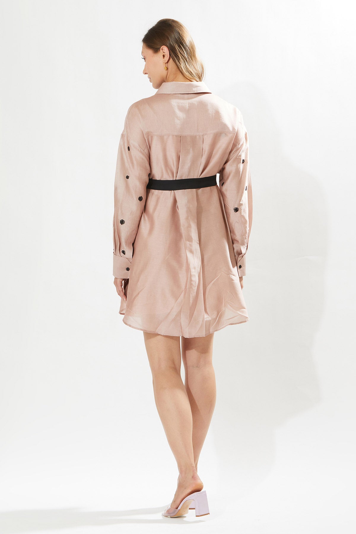 Rosa Embroidery Shirt Dress