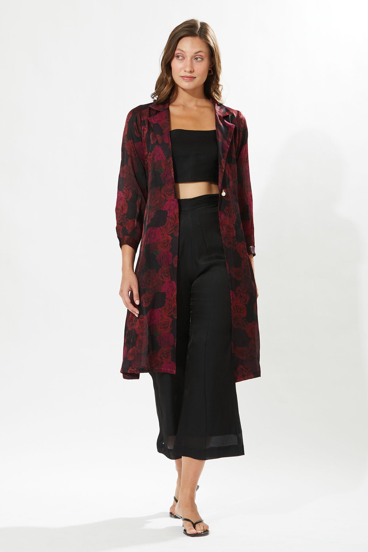 Rosa Printed Duster Coat