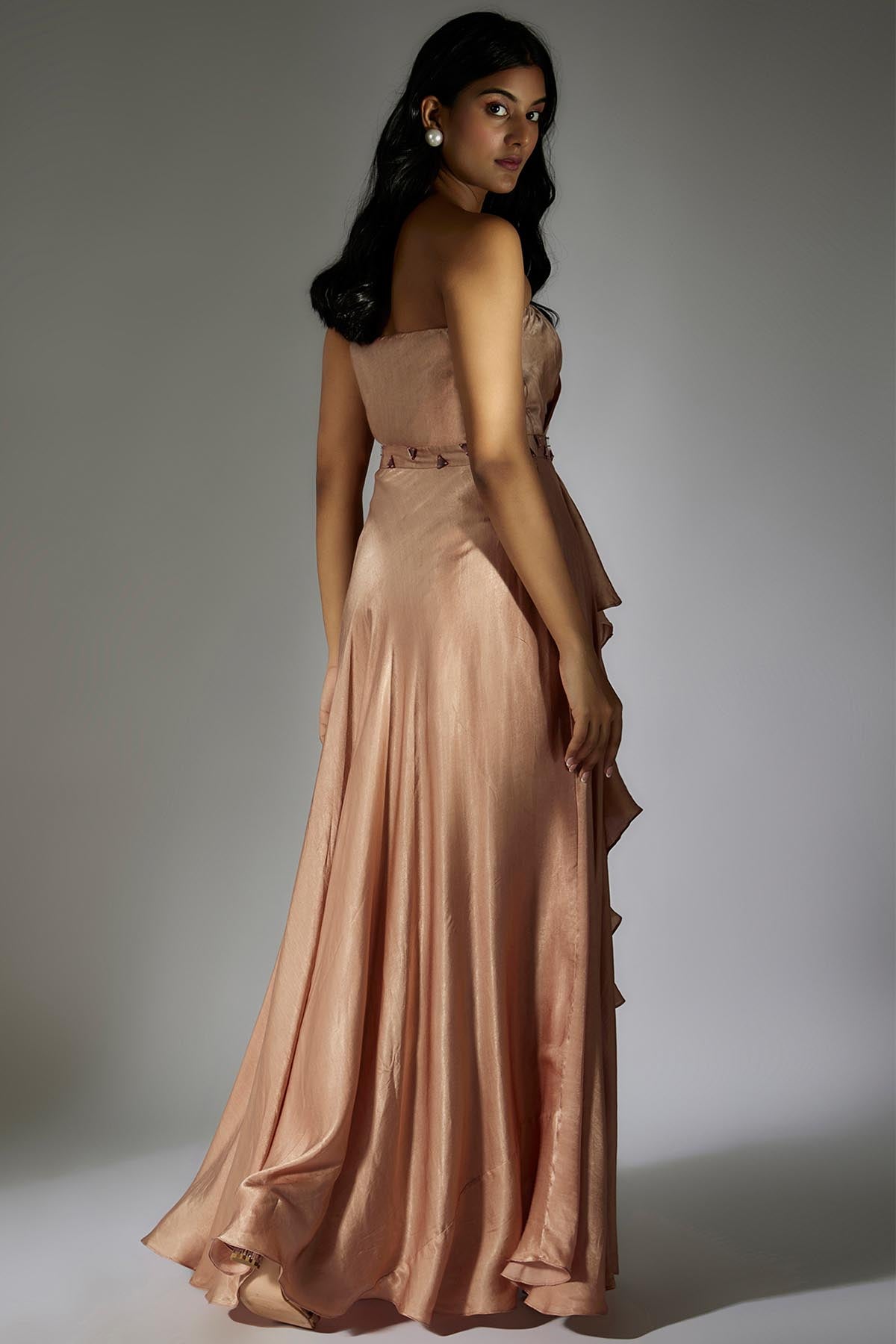 Rose Gold Embroidered Dress