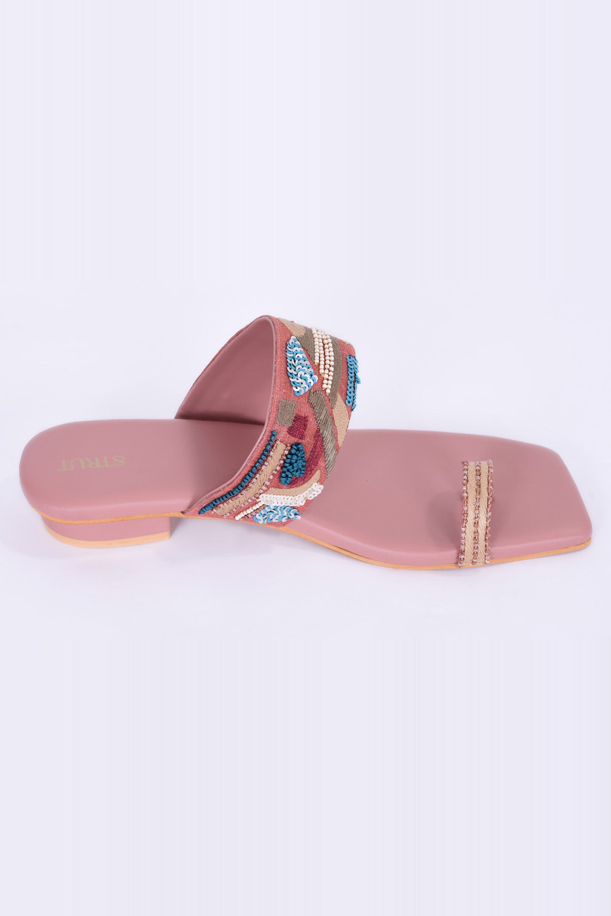 Rose Gold Kolhapuri Chappal