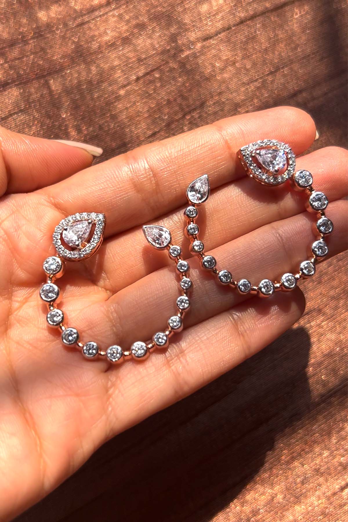 Rose Gold Nexia Hoop Earrings