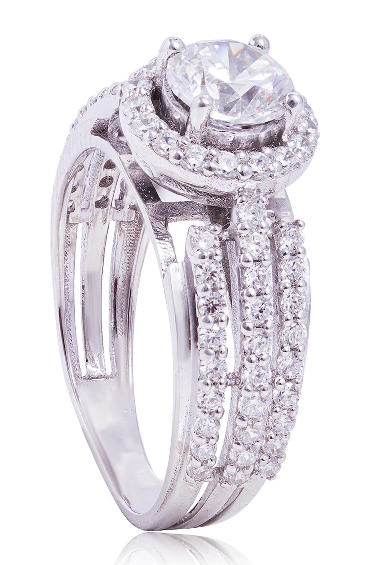 Round Solitaire Stone Ring