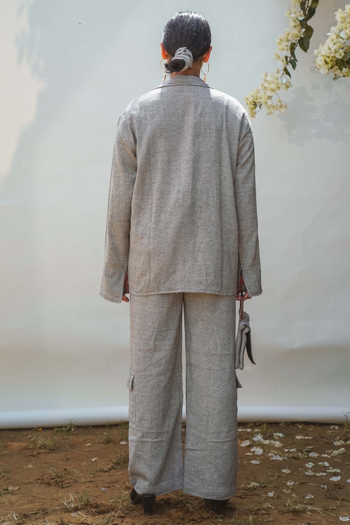 Rounded Hem Cotton Jacket