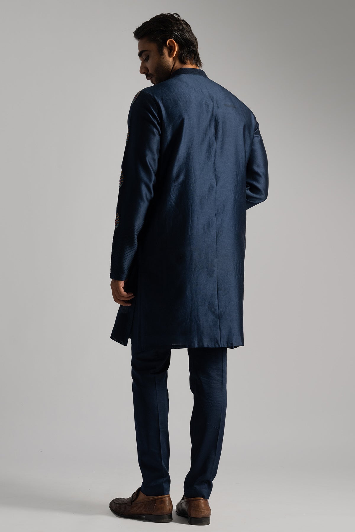 Royal Blue Motifs Kurta & Pants