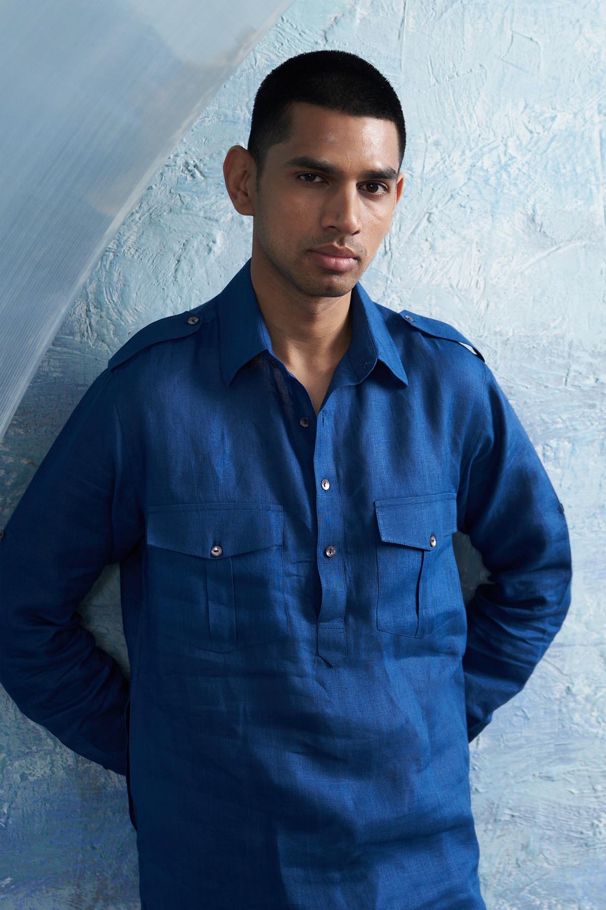 Royal Blue Pathani Kurta & Pants