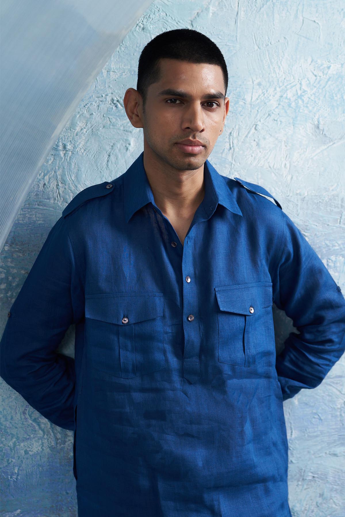 Royal Blue Pathani Kurta Set