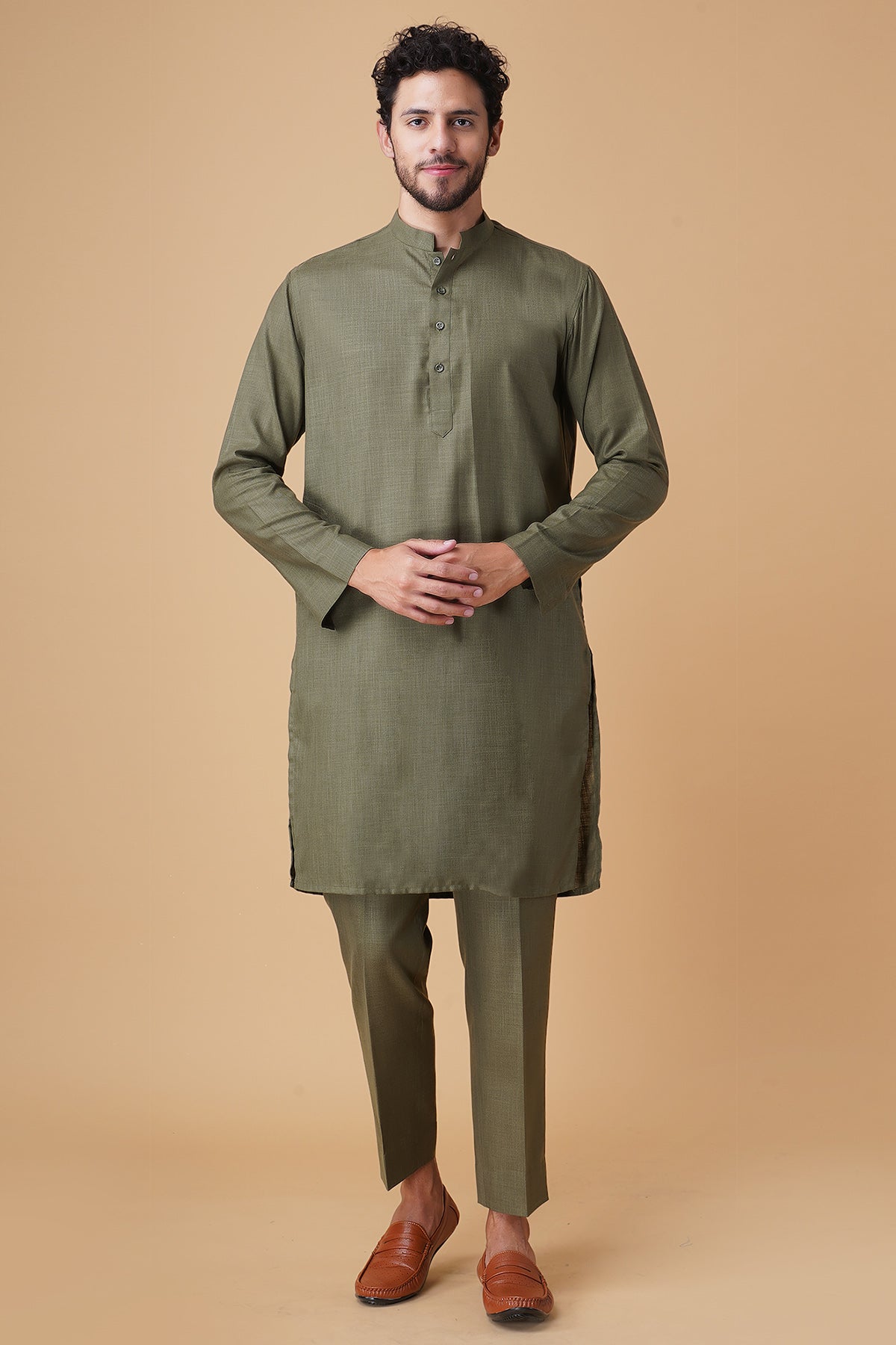 Ruby Silk Embroidered Bundi Set