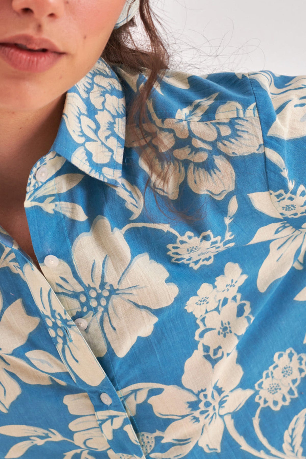 Ruddy Blue Floral Printed Top