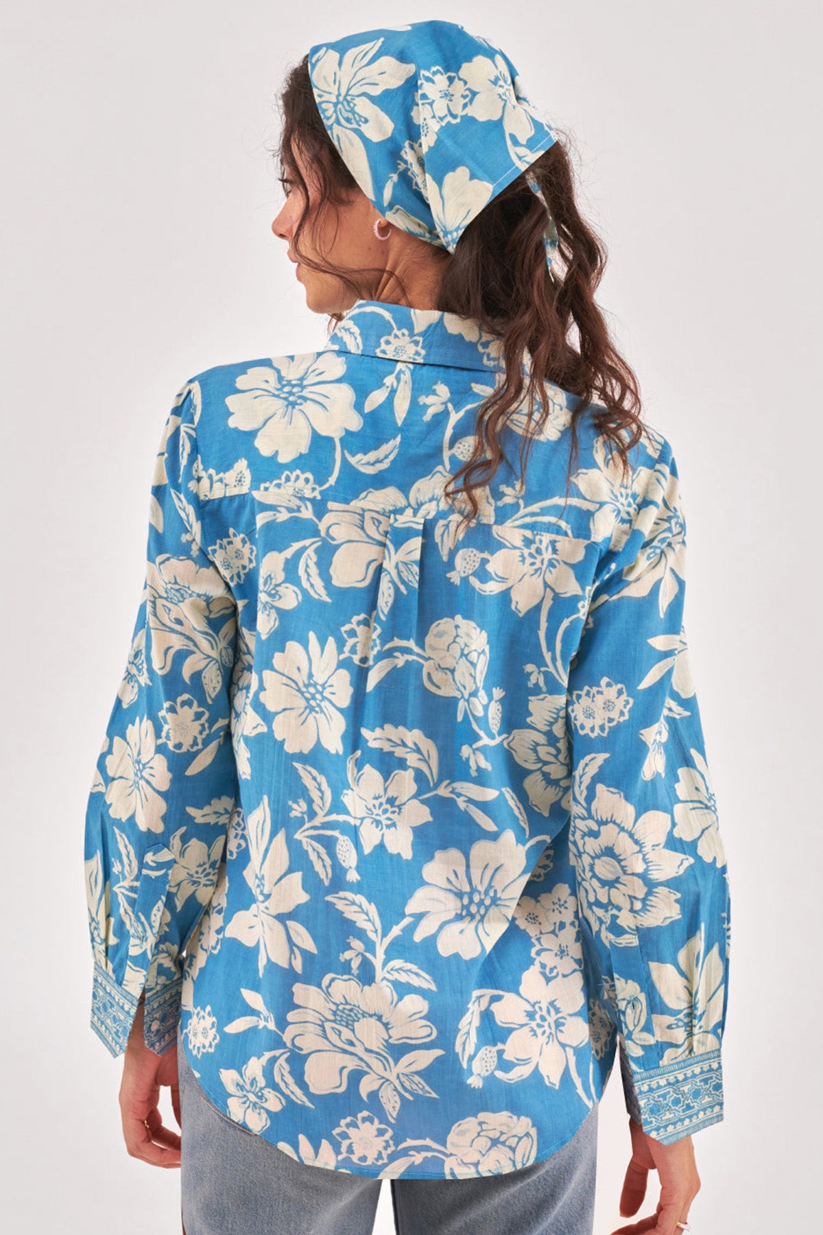 Ruddy Blue Floral Printed Top