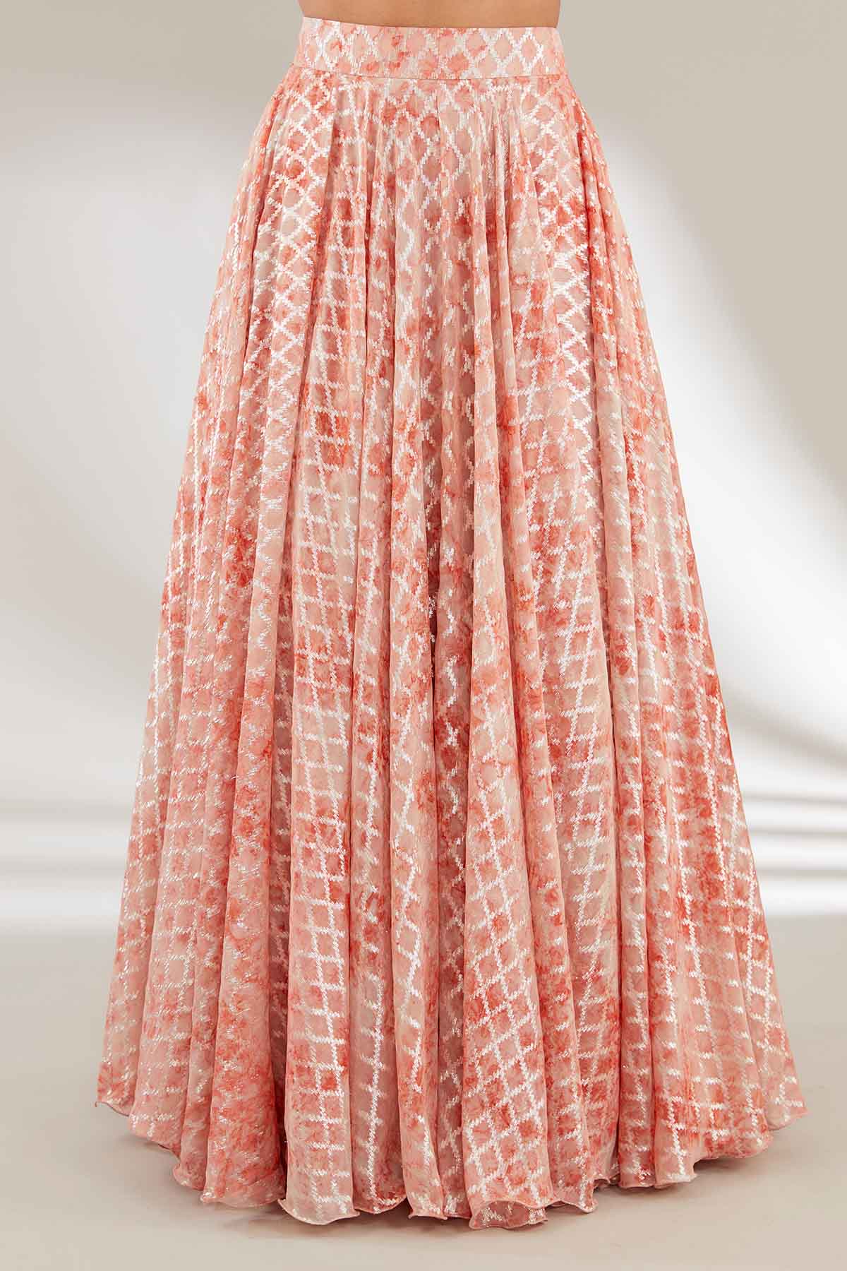 Rust Orange Jacket & Lehenga