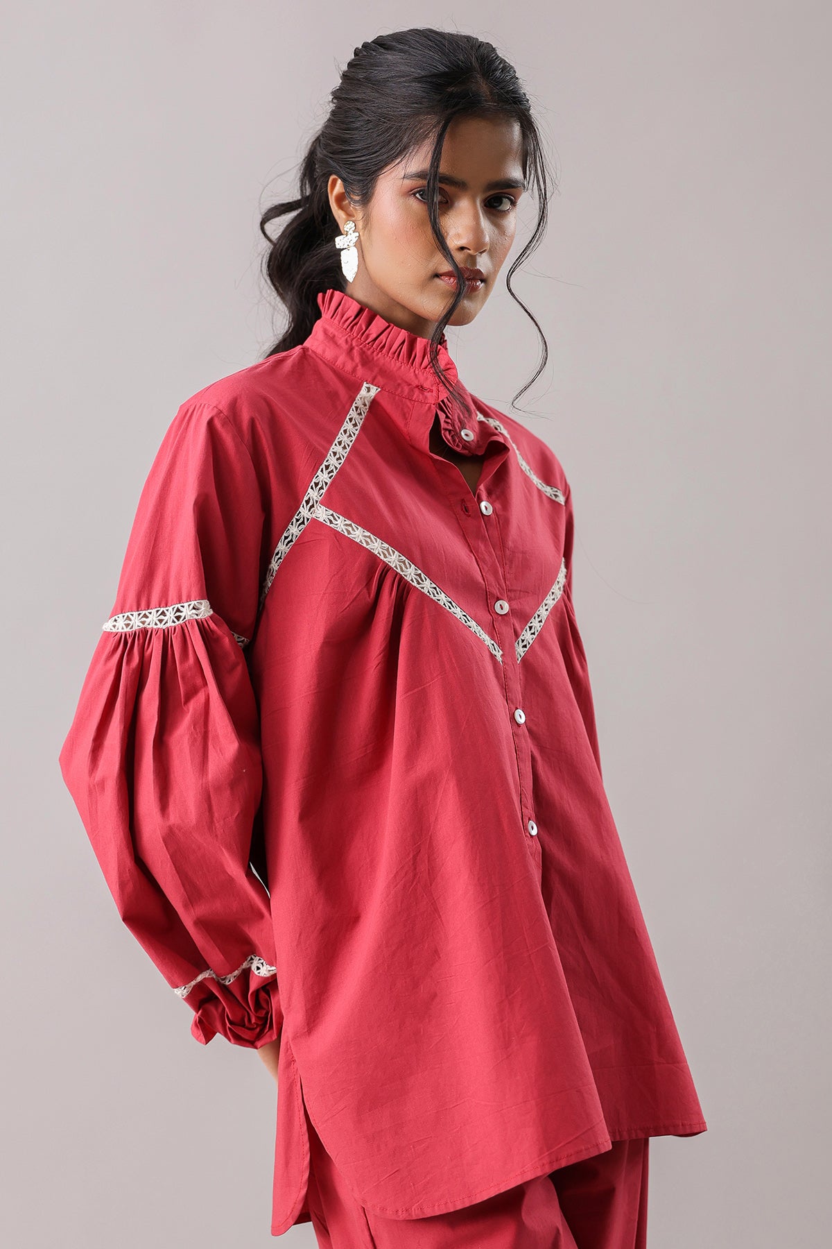 Rust Oversized Shirt & Pants