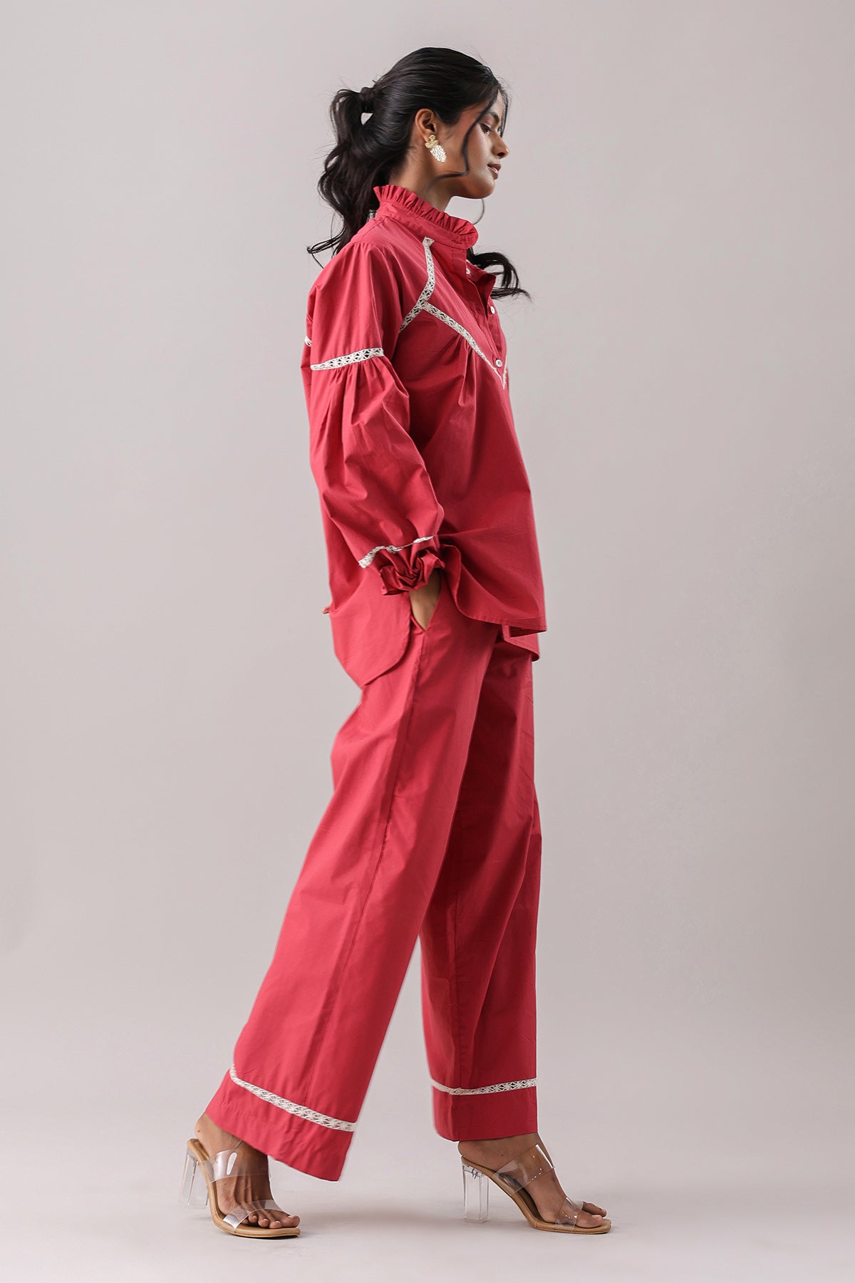 Rust Oversized Shirt & Pants