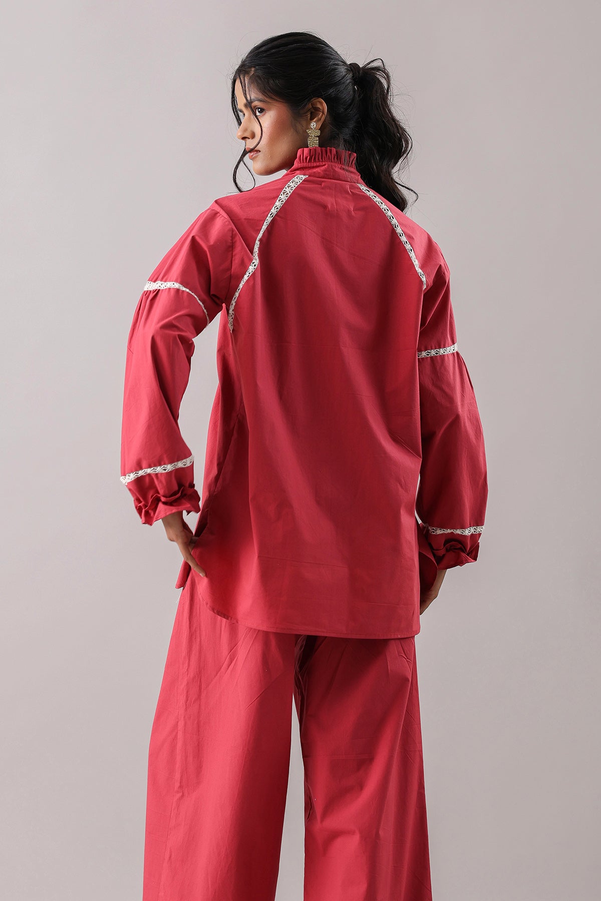 Rust Oversized Shirt & Pants