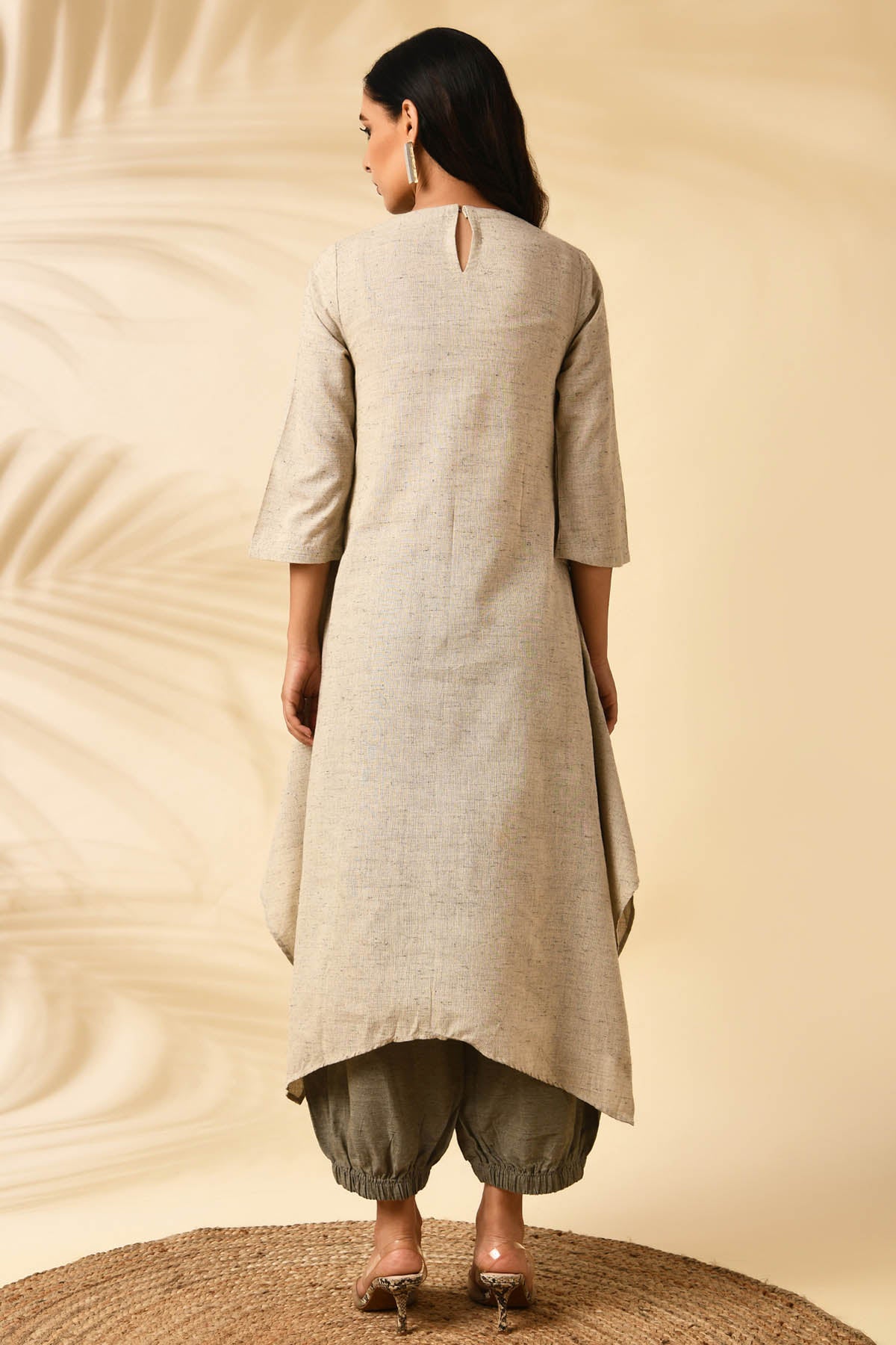 Colorblock Overlap Tunic & Pants