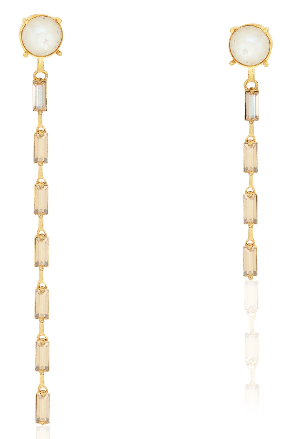 Sage Green Crystal Earrings