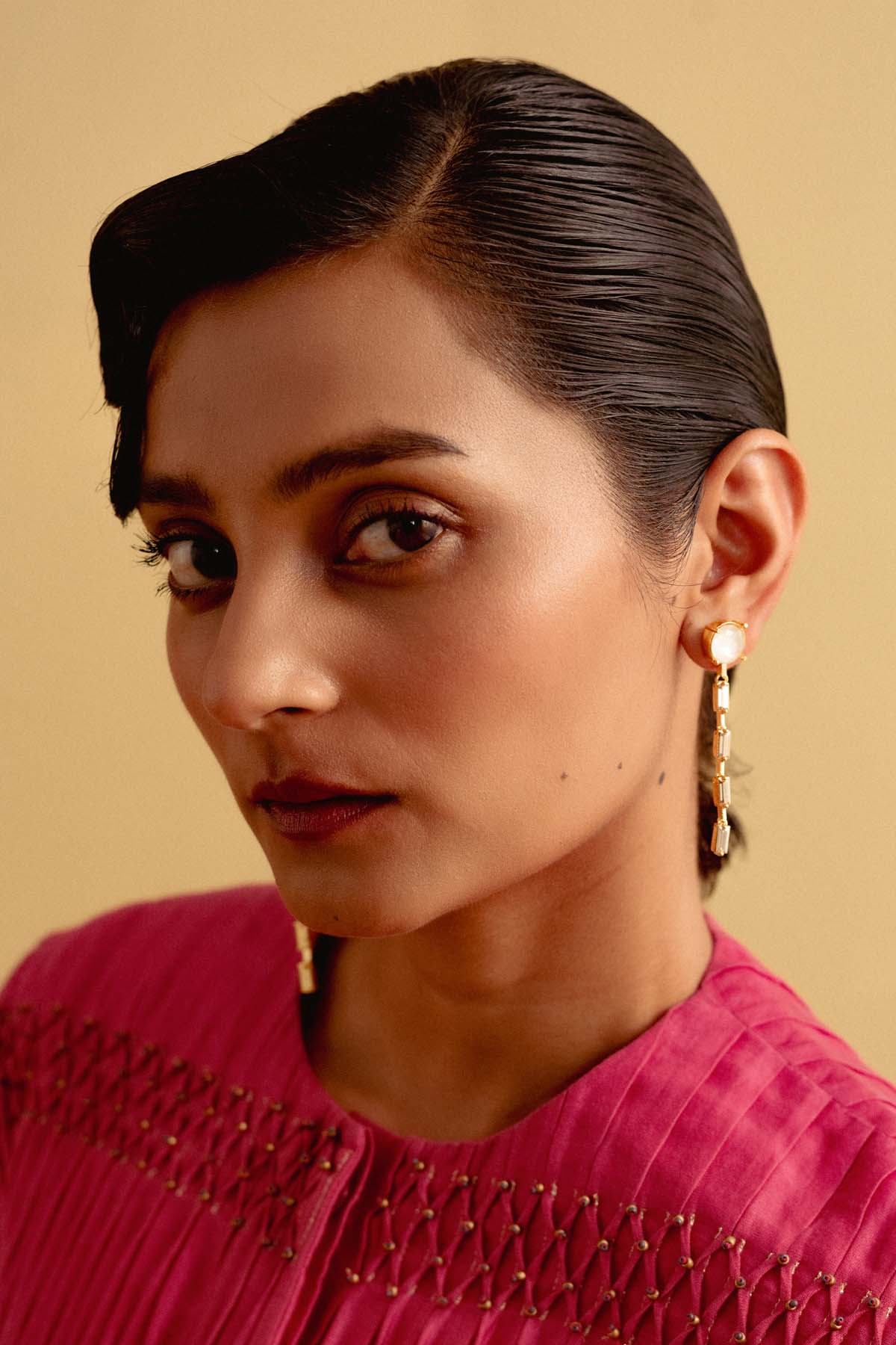 Sage Green Crystal Earrings