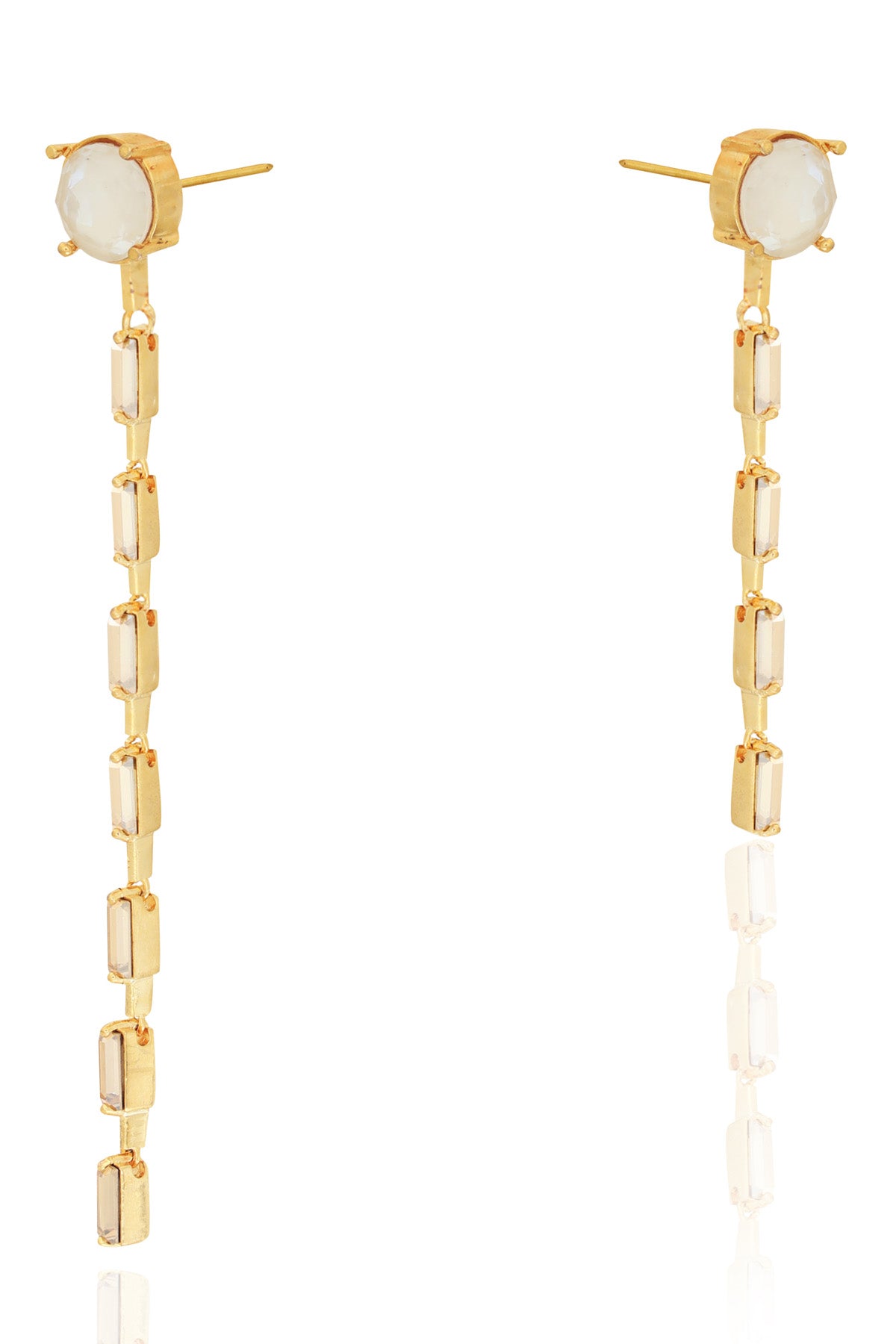 Sage Green Crystal Earrings