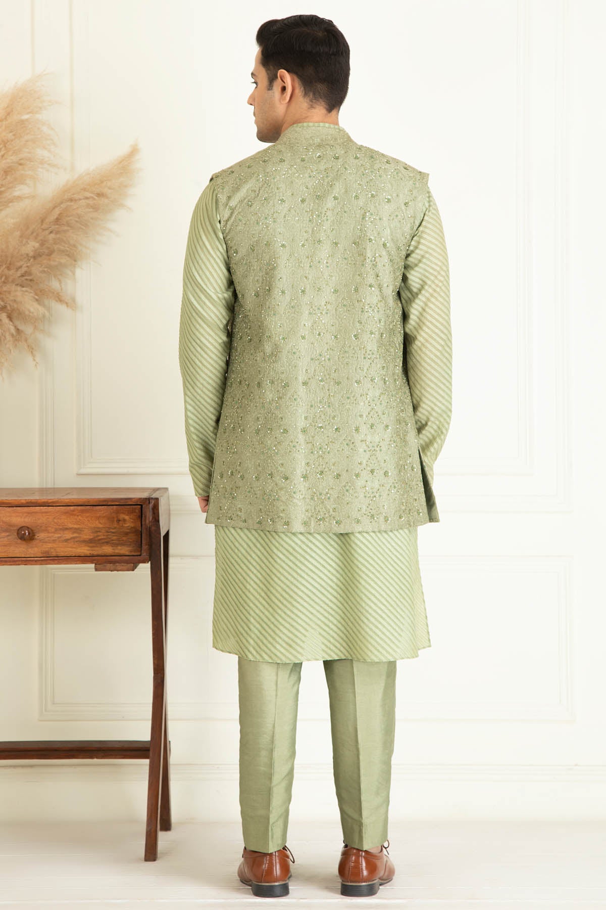 Sage Green Jacket Set