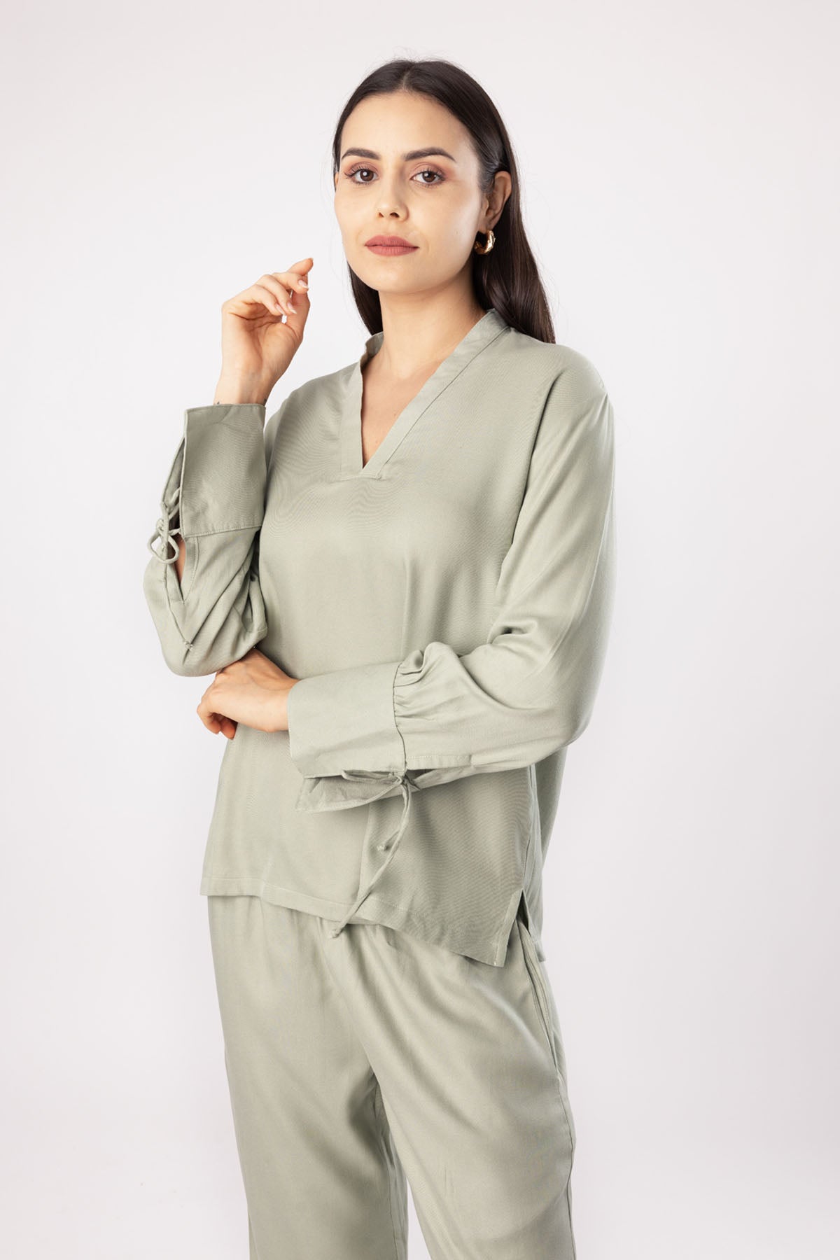 Sage Green Top & Pant Set