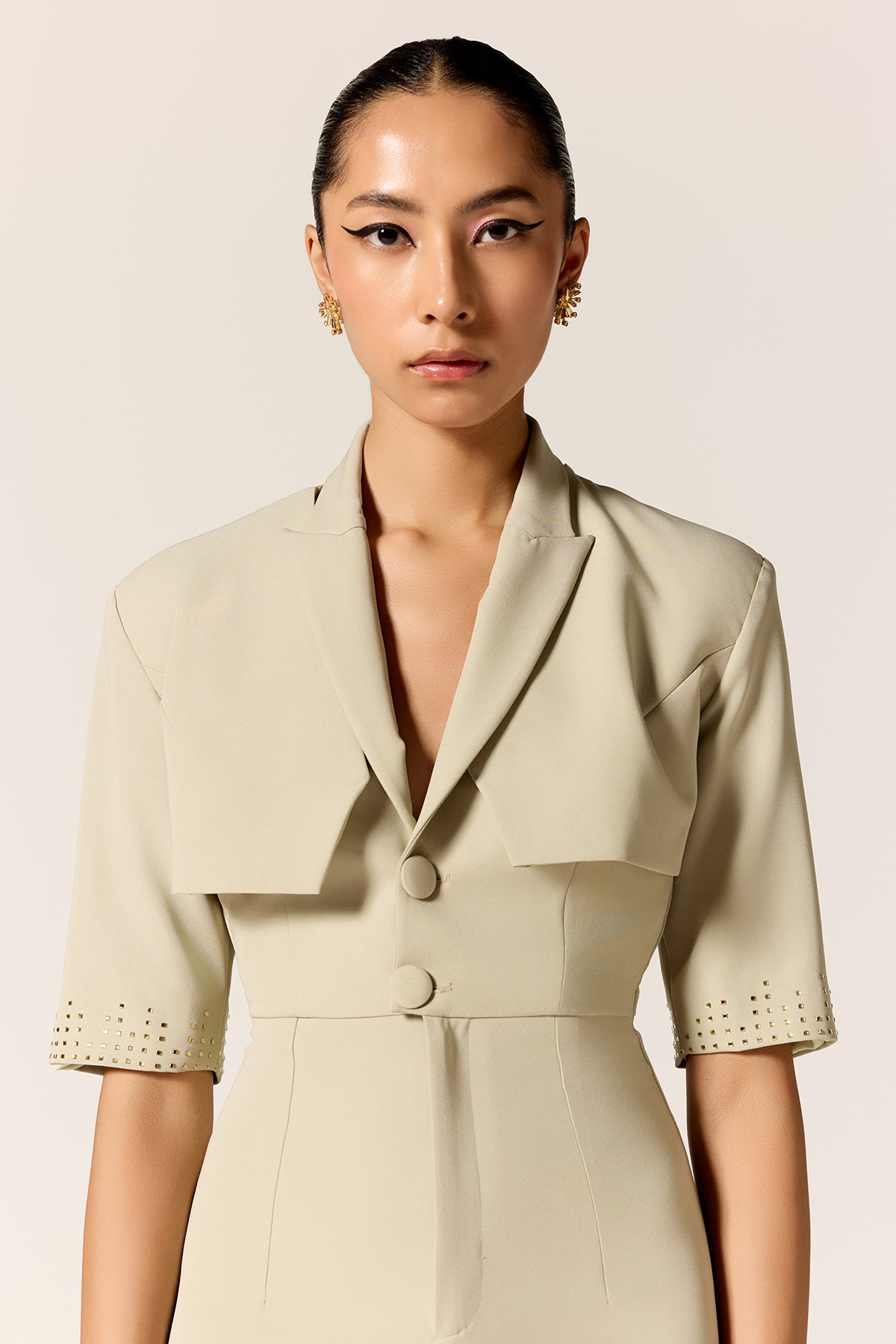 Sage Green Halter Neck Jumpsuit