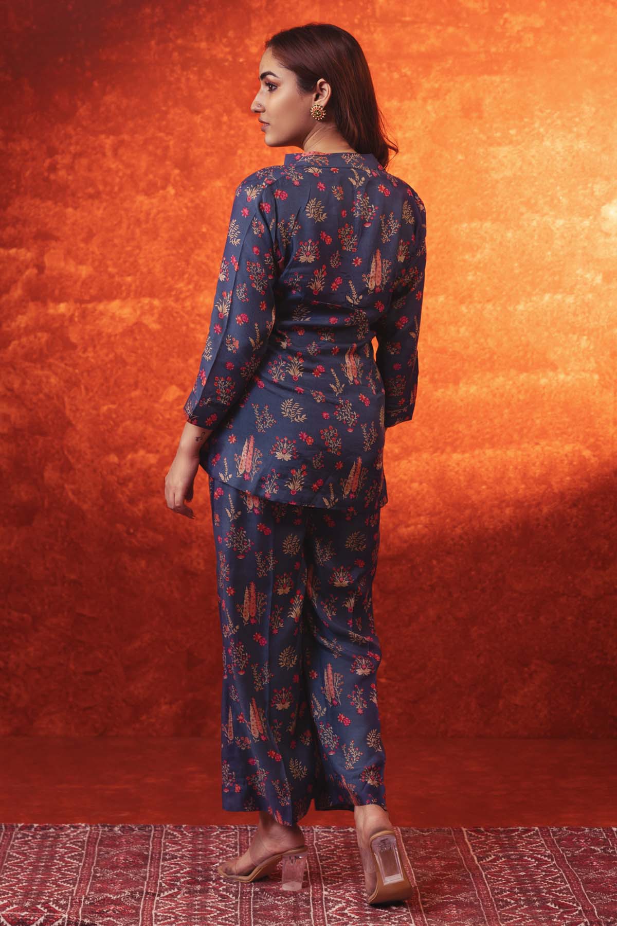 Sapphire Blue Printed Co-ord Set