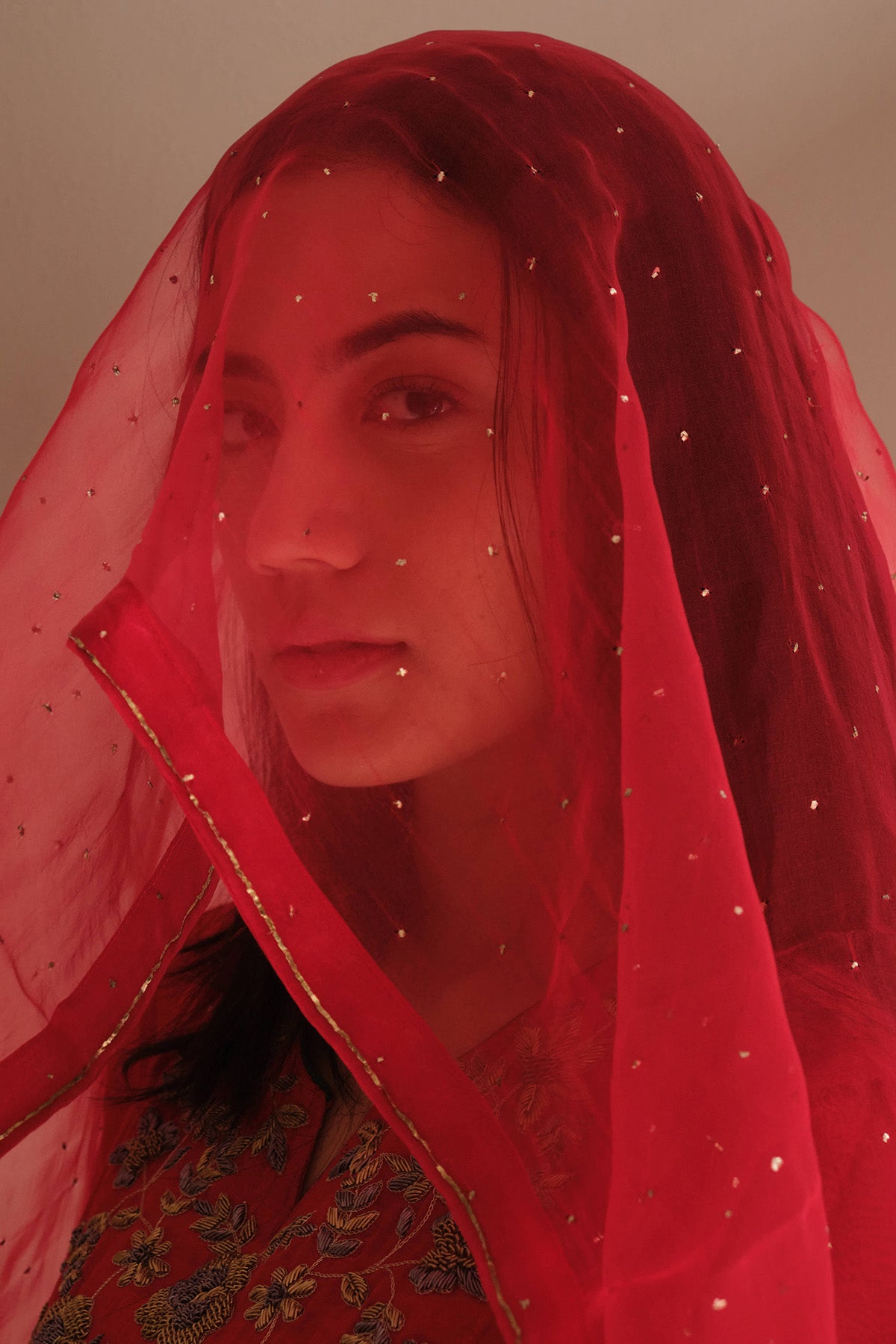 Scarlet Zardozi Kurta & Pants