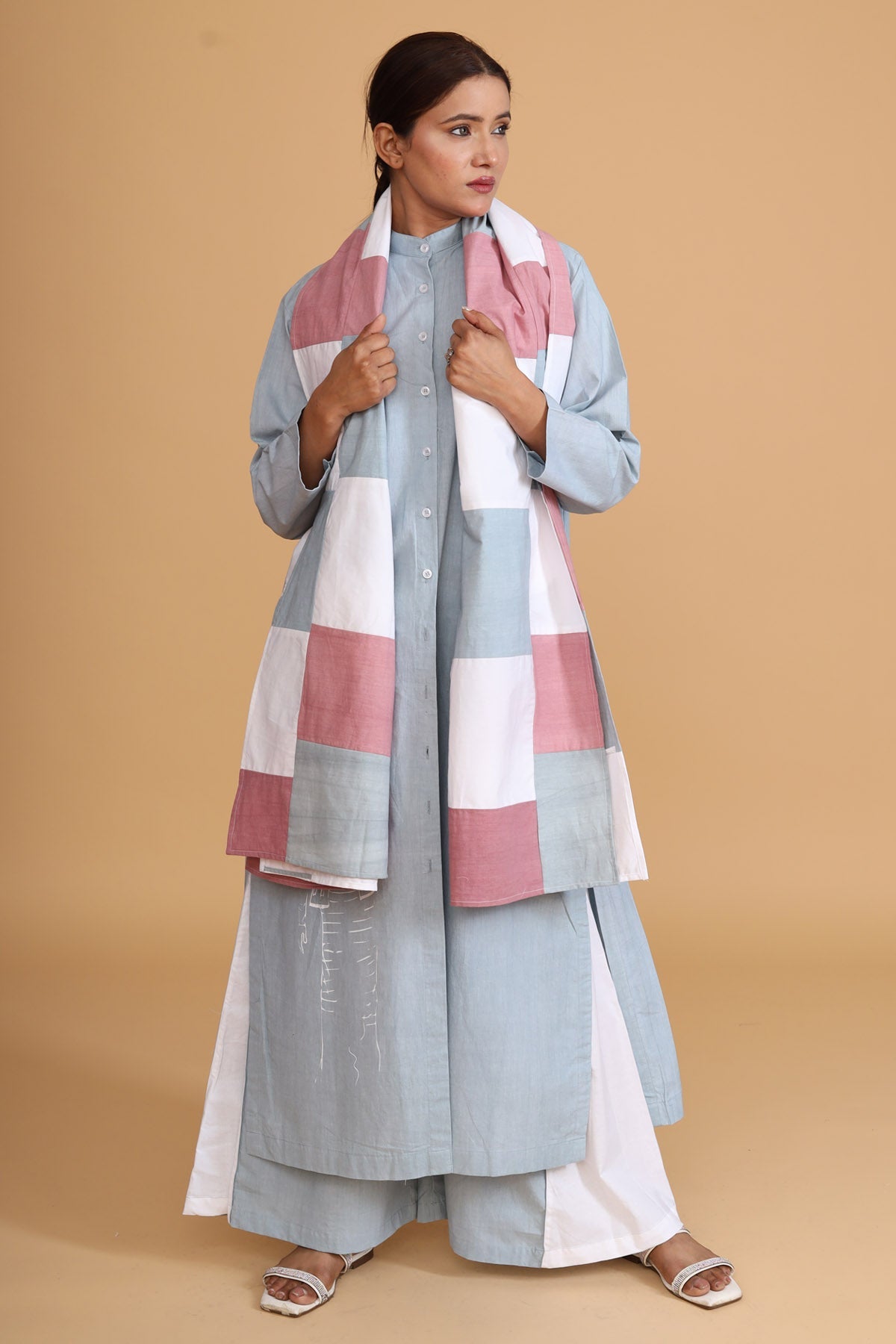 Buy Jaza Semi Circle Tunic Co-ord & Scarf - Boho Chic at ScrollnShops