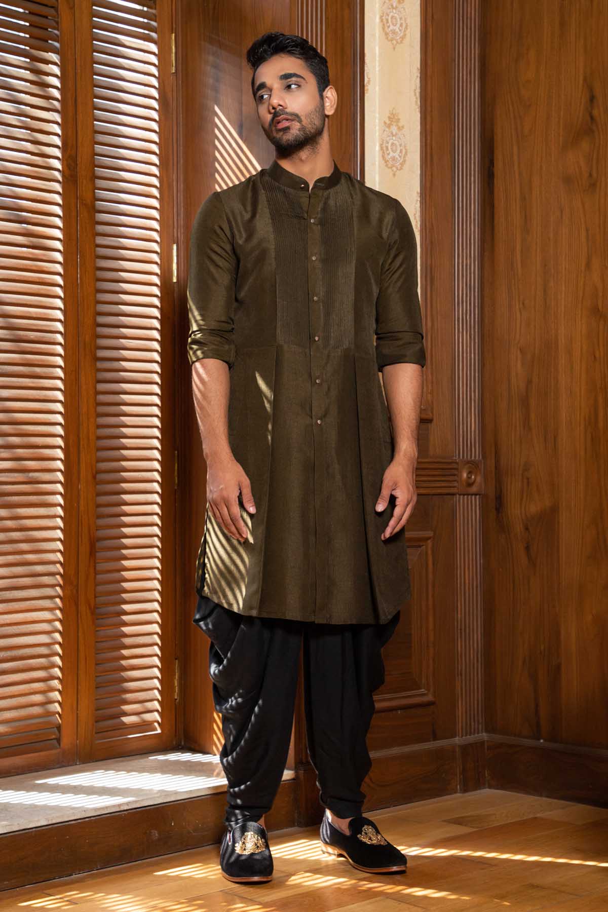 Sequins Jacket & Kurta Set