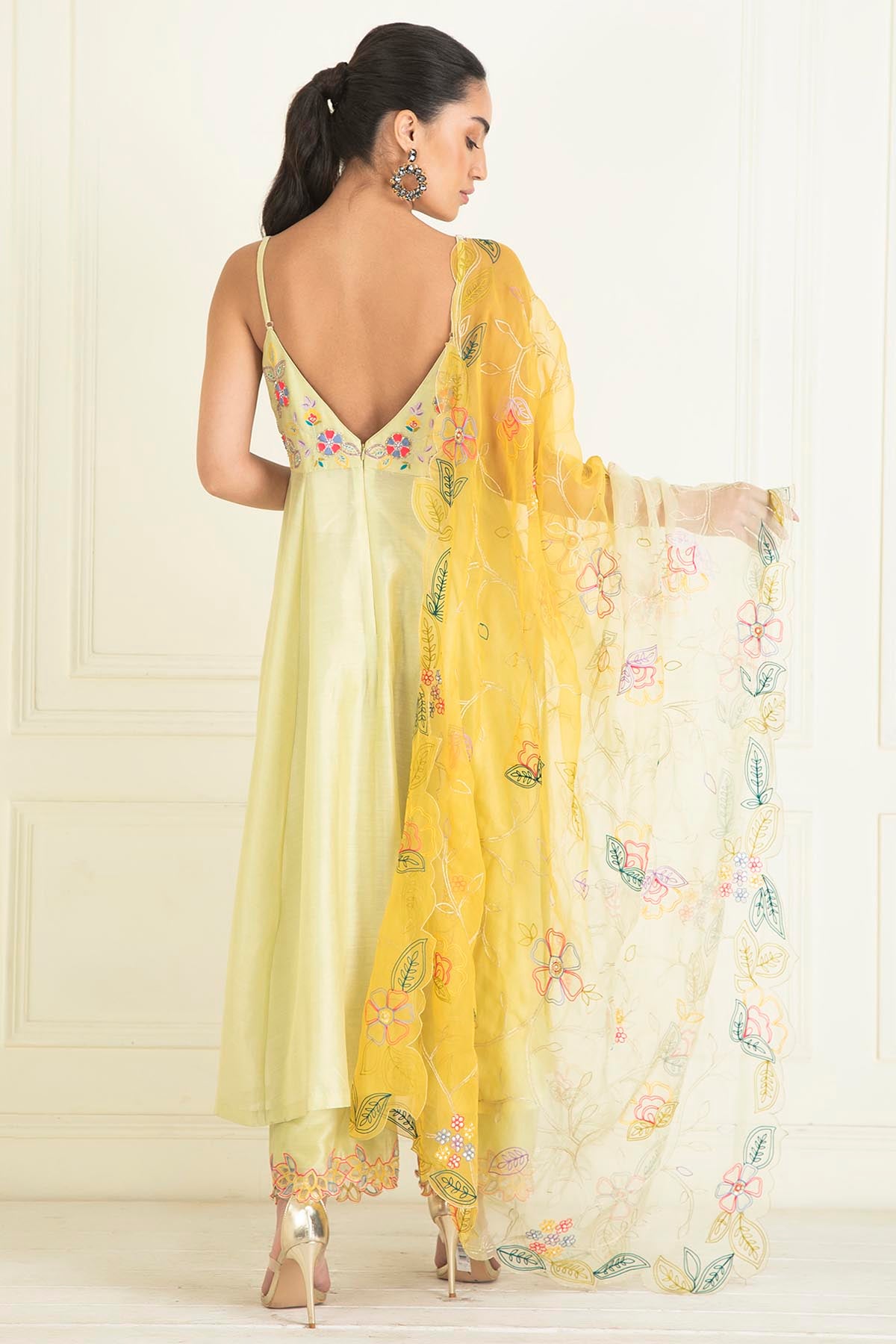 Sequins Embellished Anarkali Set