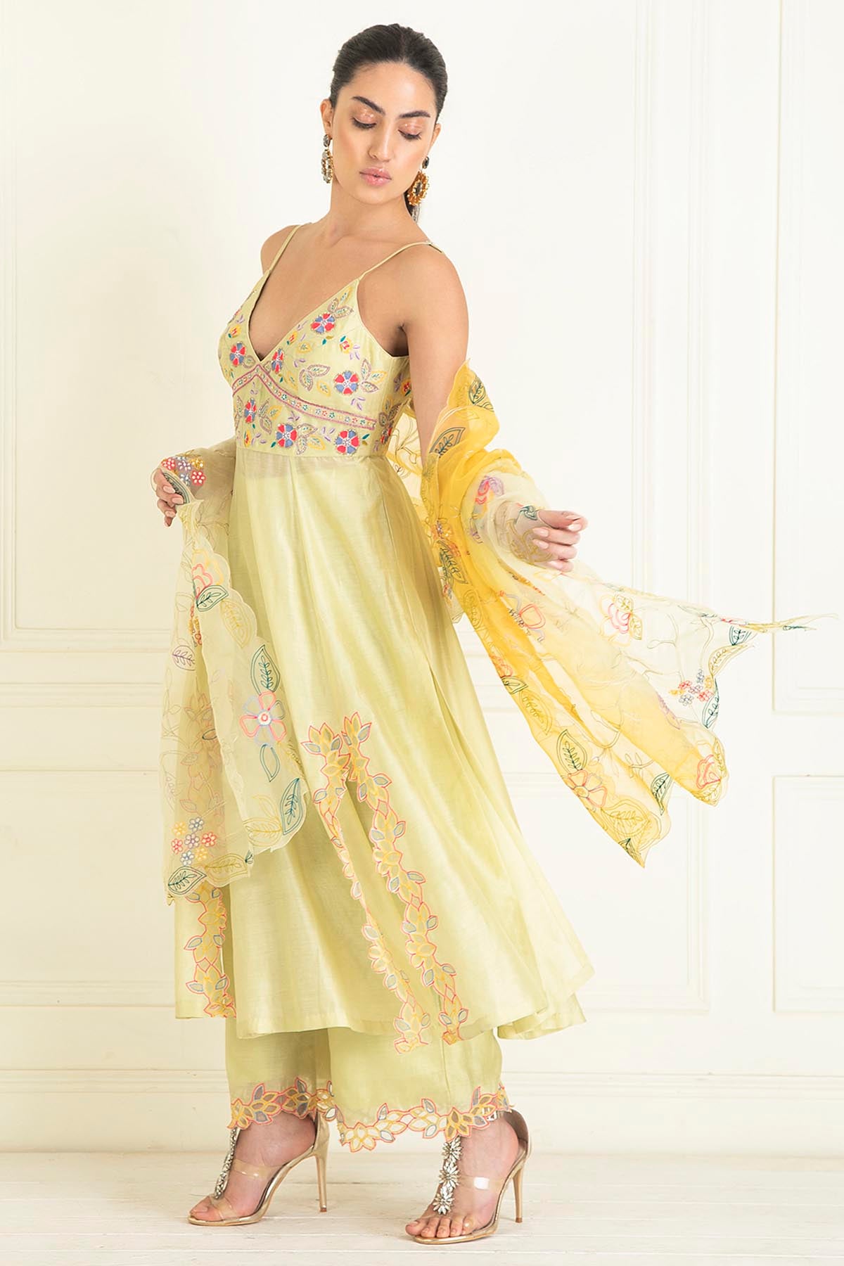 Sequins Embellished Anarkali Set