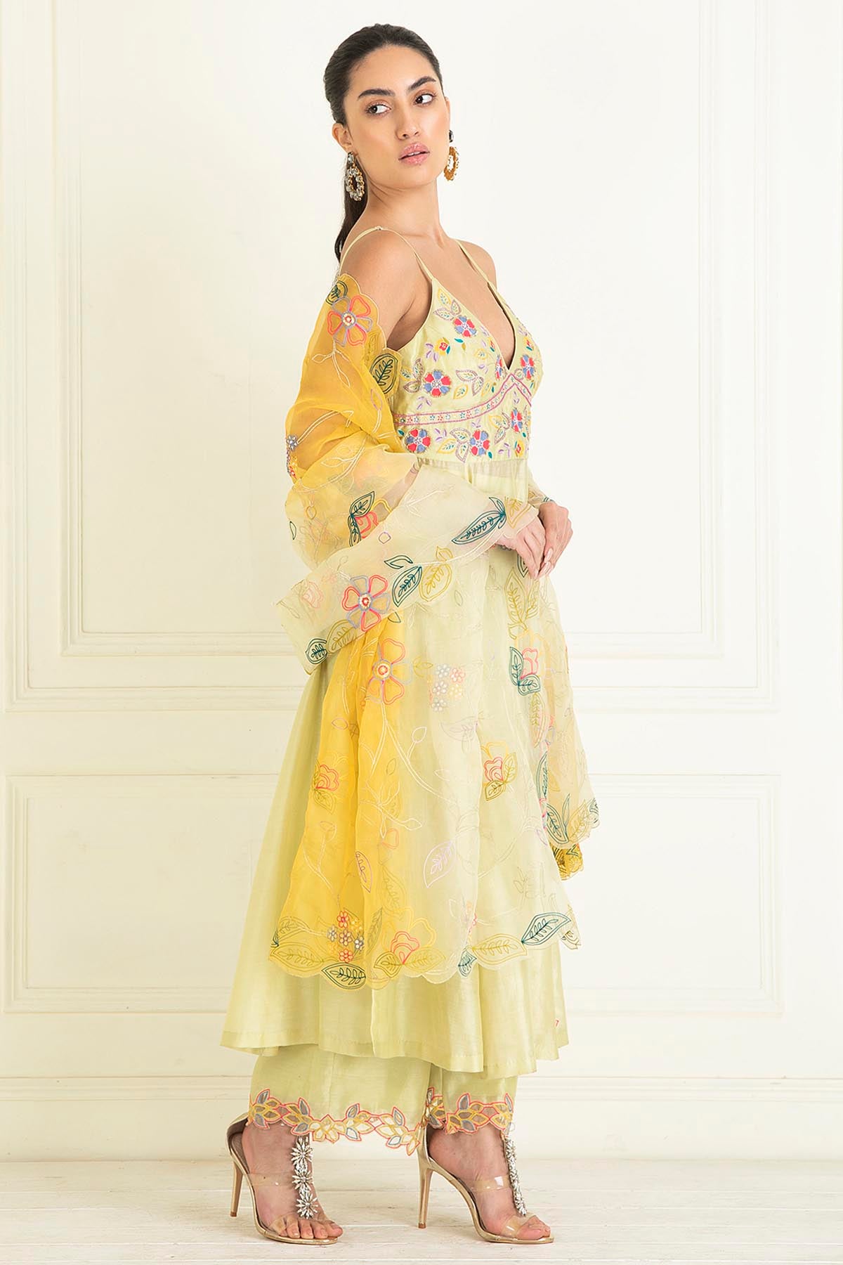 Sequins Embellished Anarkali Set