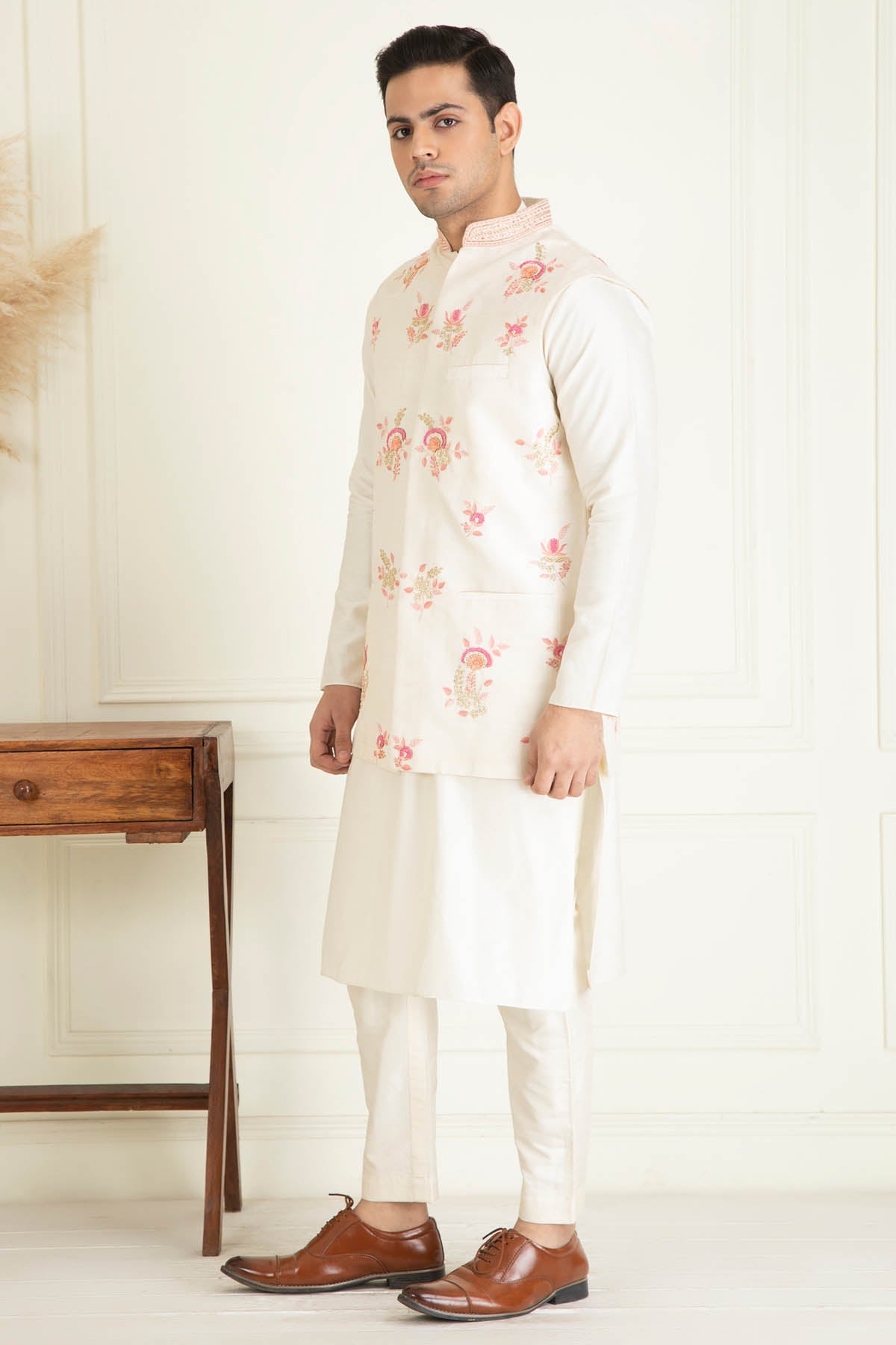 Sequins Embellished Jacket Set