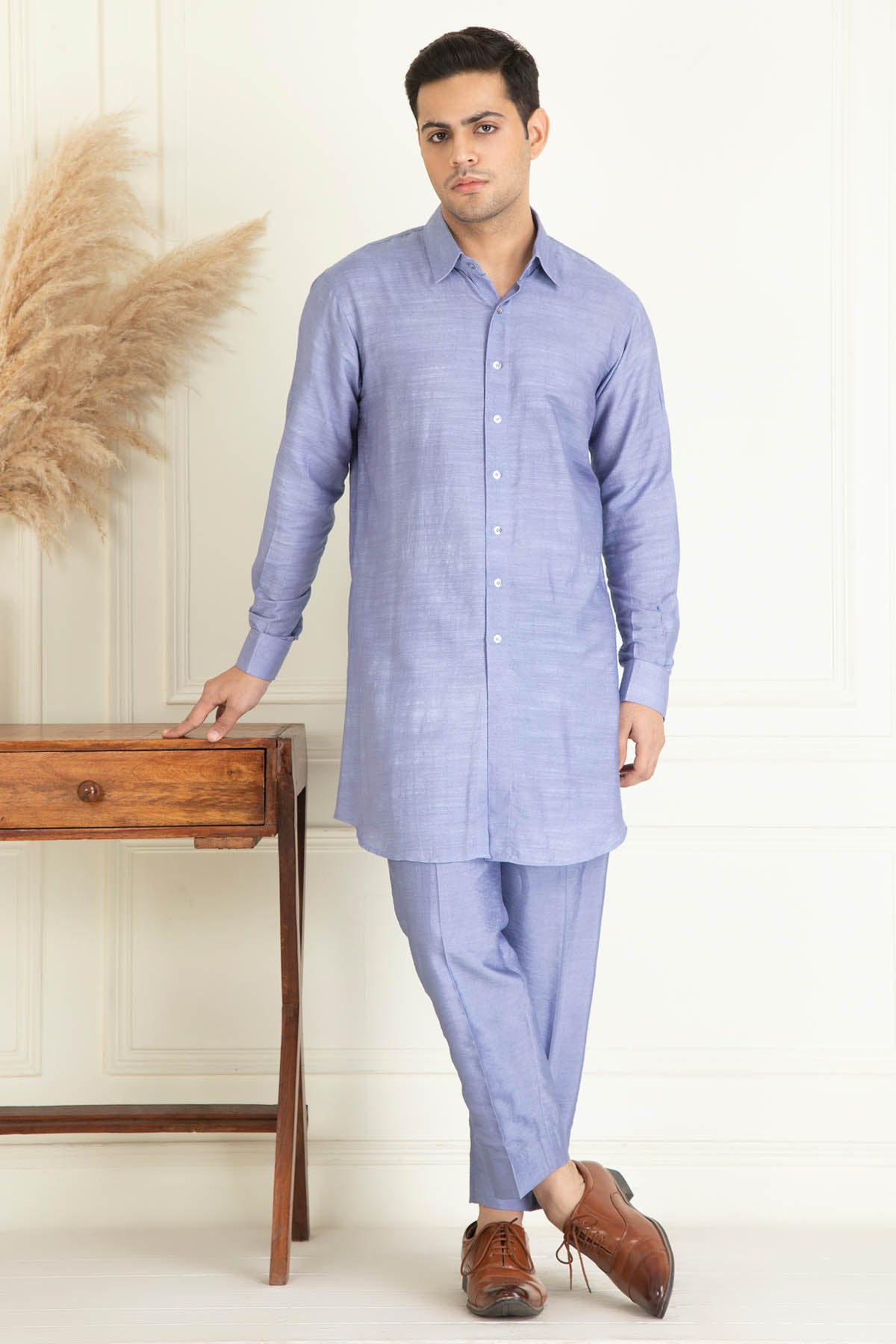 Sequins Embroidered Jacket Set