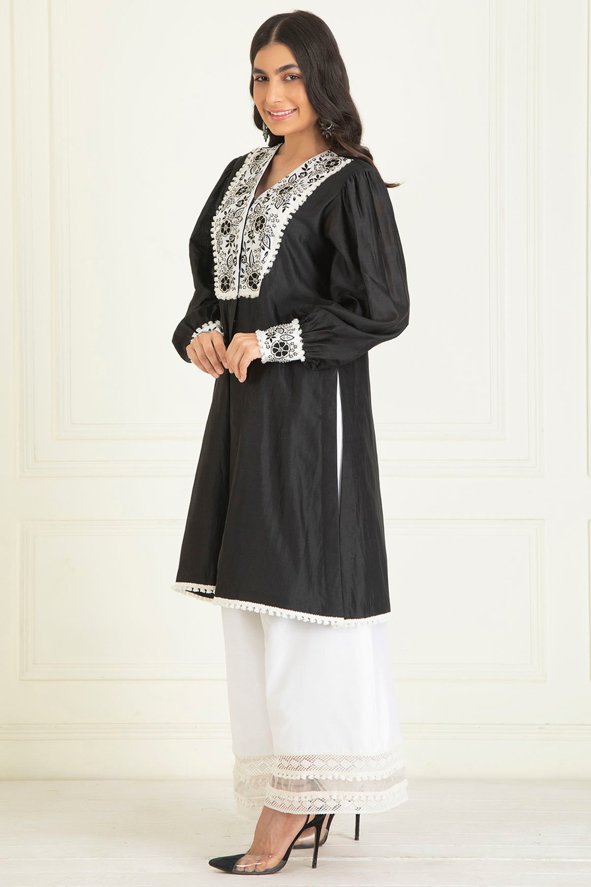 Sequins Embroidered Kurta Set