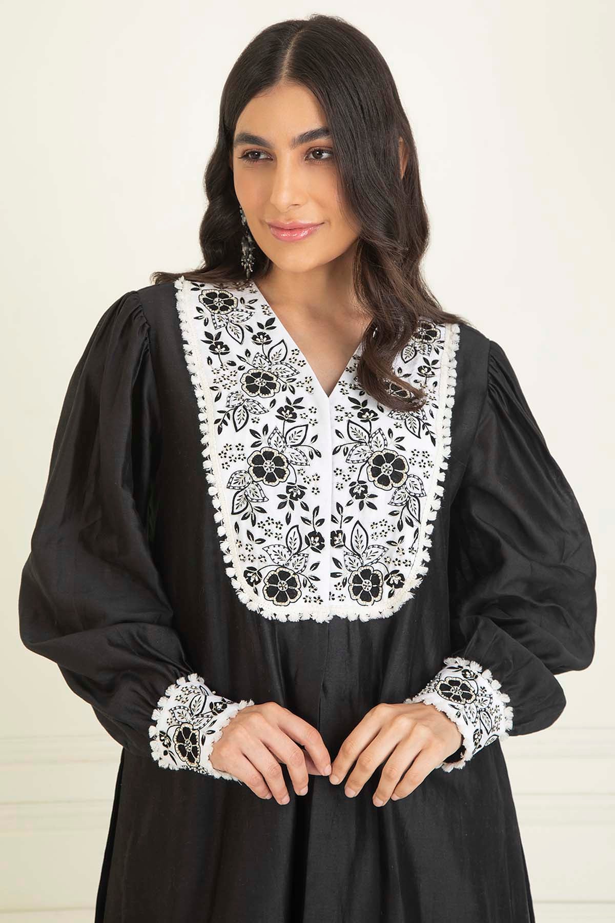 Sequins Embroidered Kurta Set