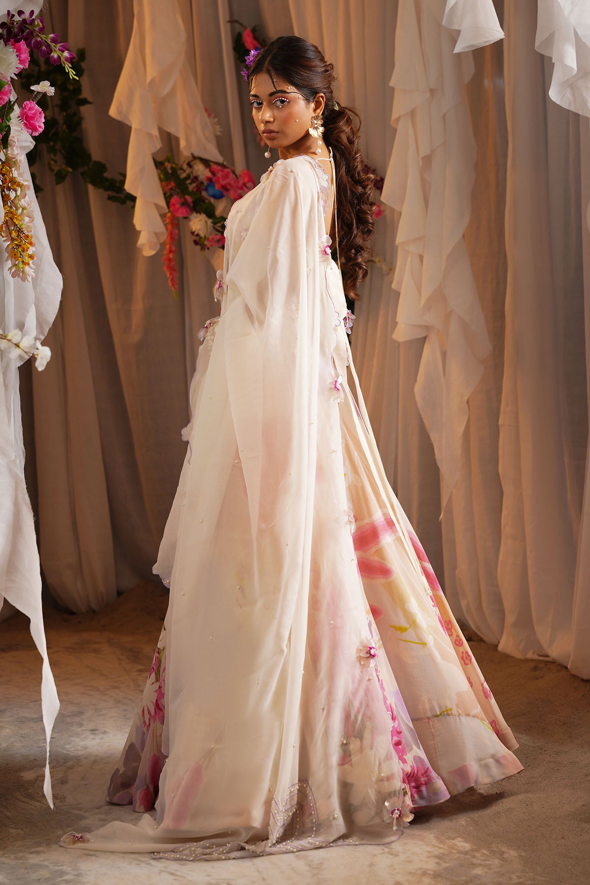 Sequins Multicolor Lehenga Set