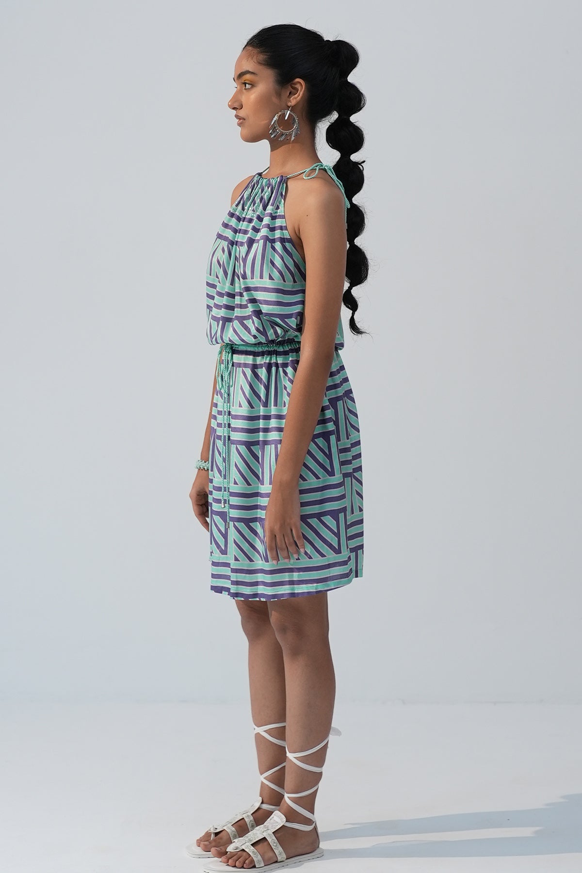 Sequins Multicolor Mini Dress