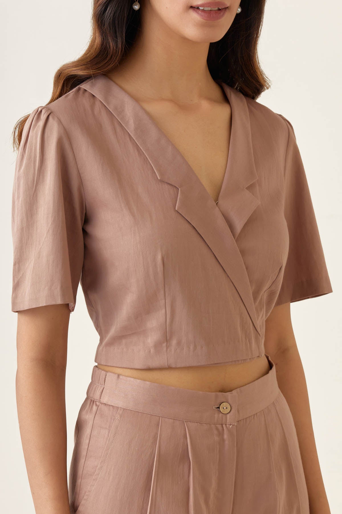 Shawl Collar Top & Pant Set