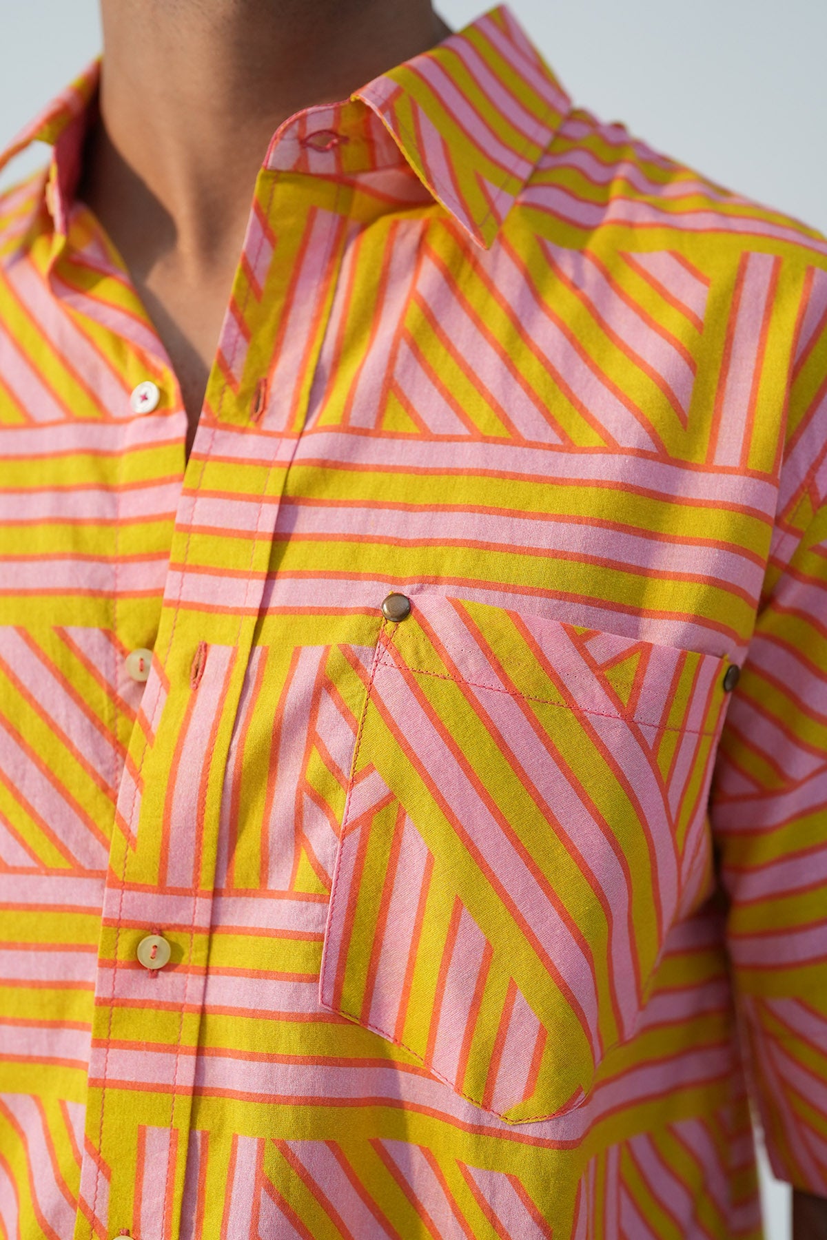 Short Sleeves Multicolor Shirt