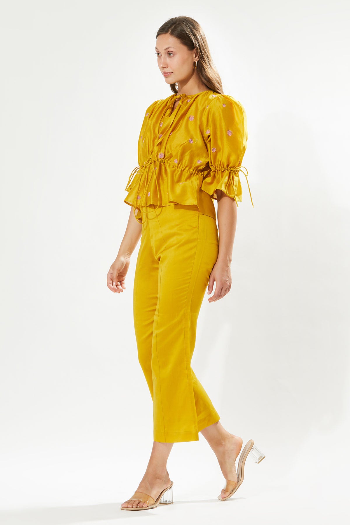 Silk Cotton Chanderi Pants