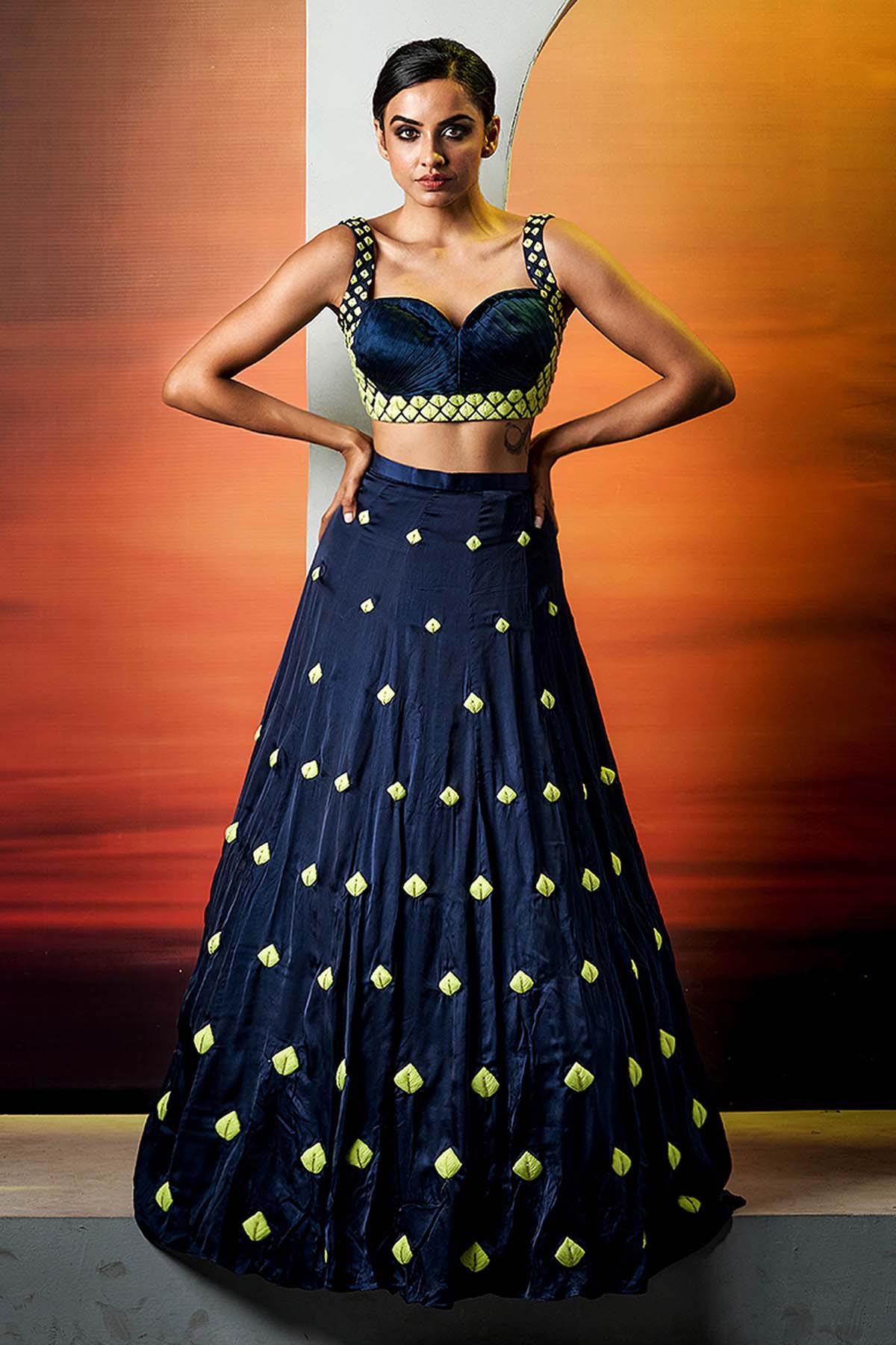 Cutdana Embroidered Lehenga Set